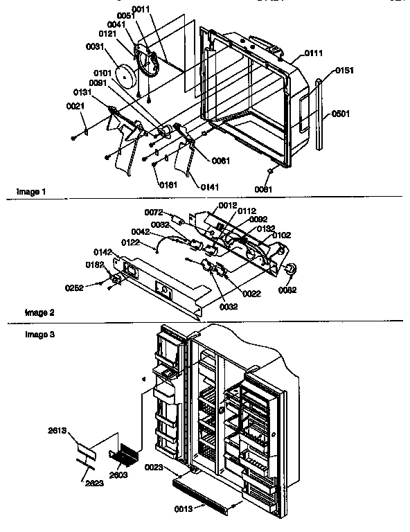 ICE AND WATER CAVITY, ELECTRONIC BRACKET ASSEMBLY