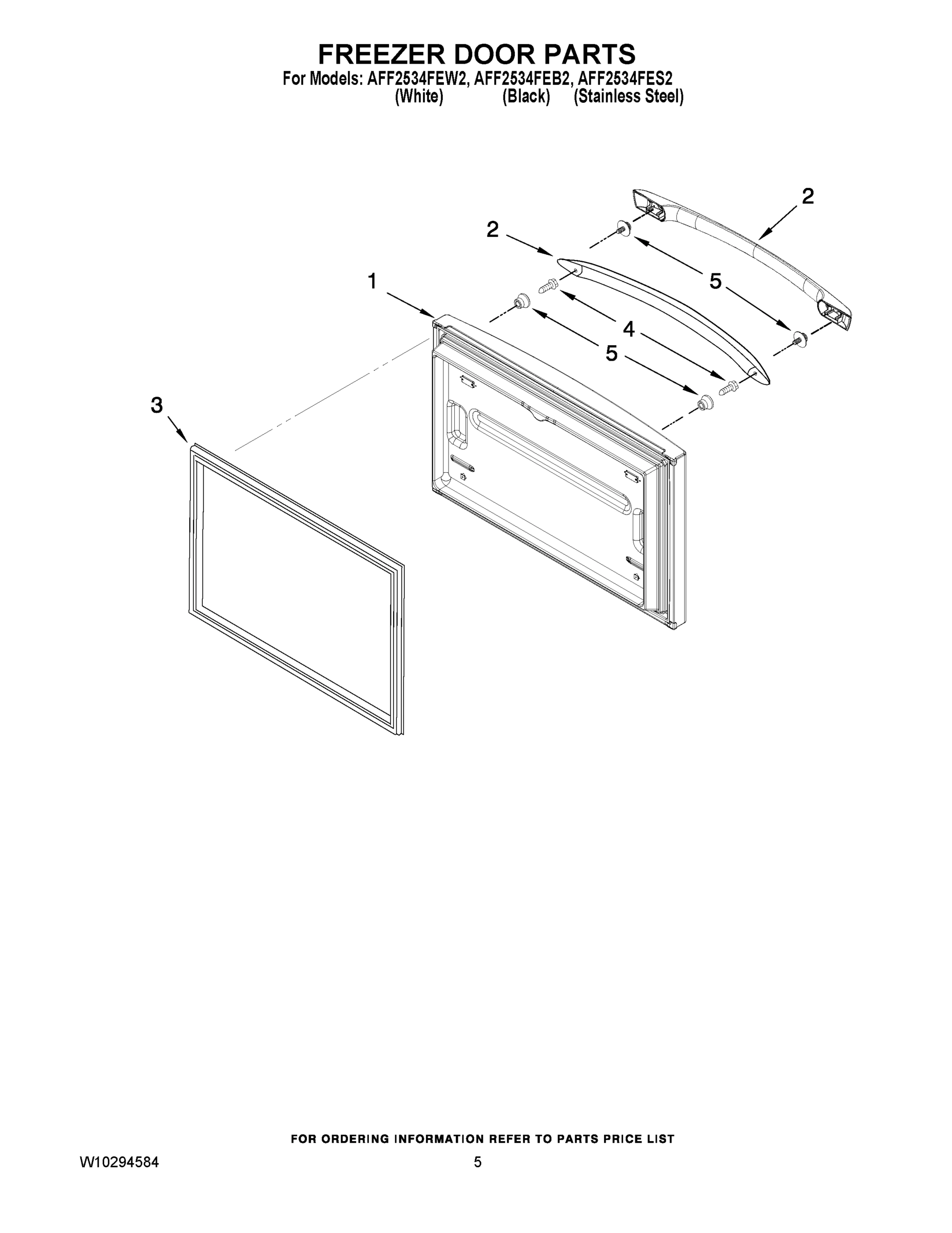 03 - FREEZER DOOR PARTS