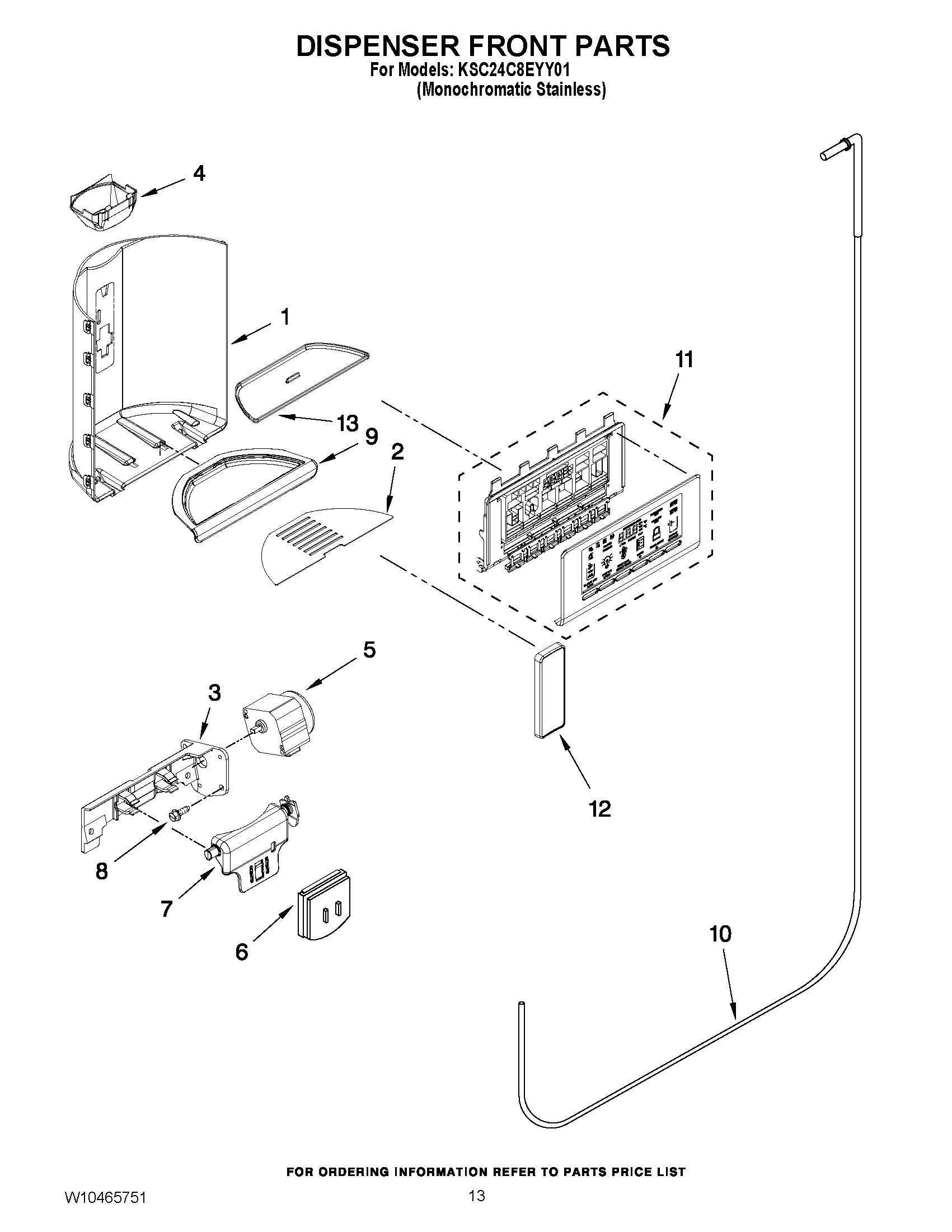 08 - DISPENSER FRONT PARTS