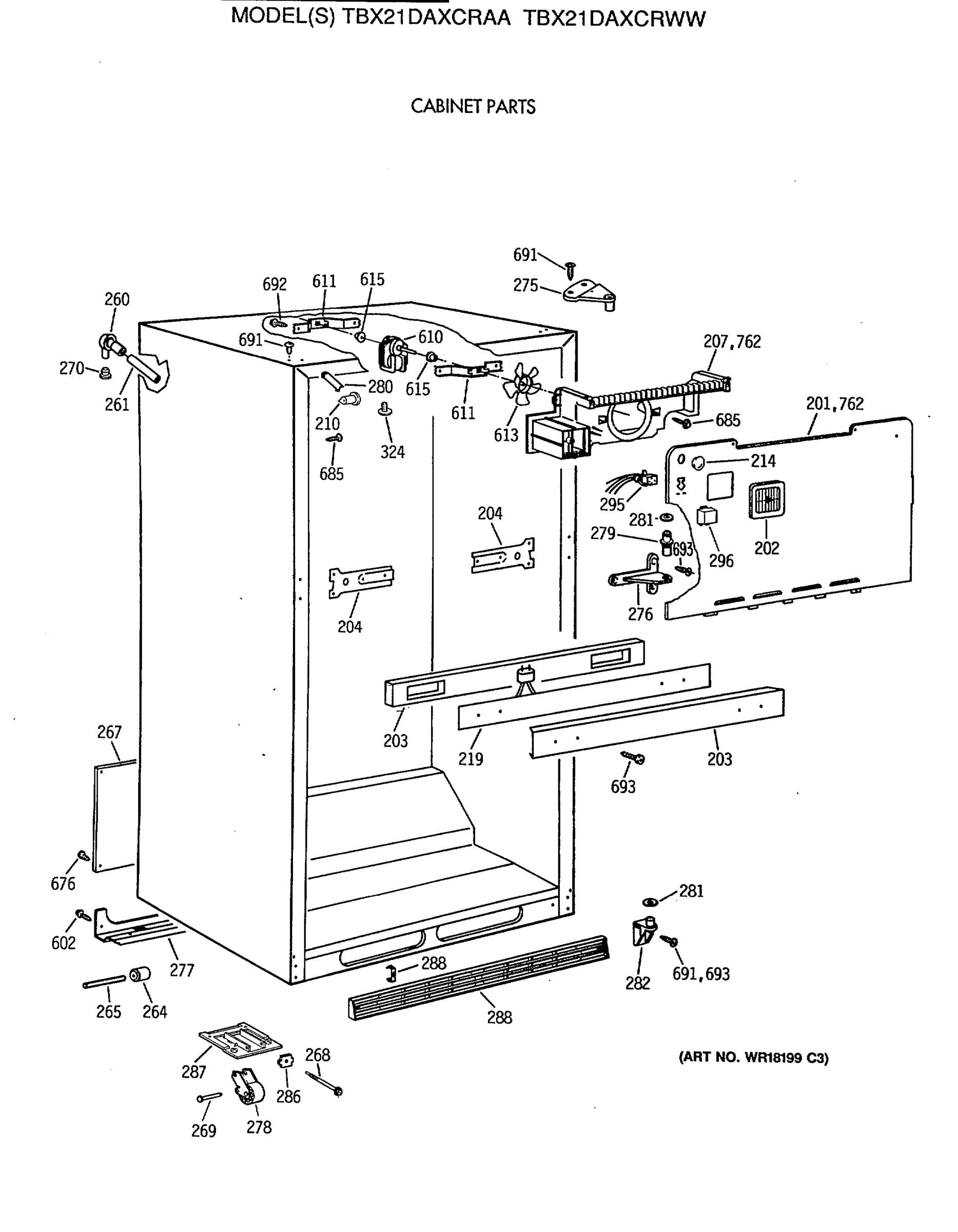CABINET PARTS