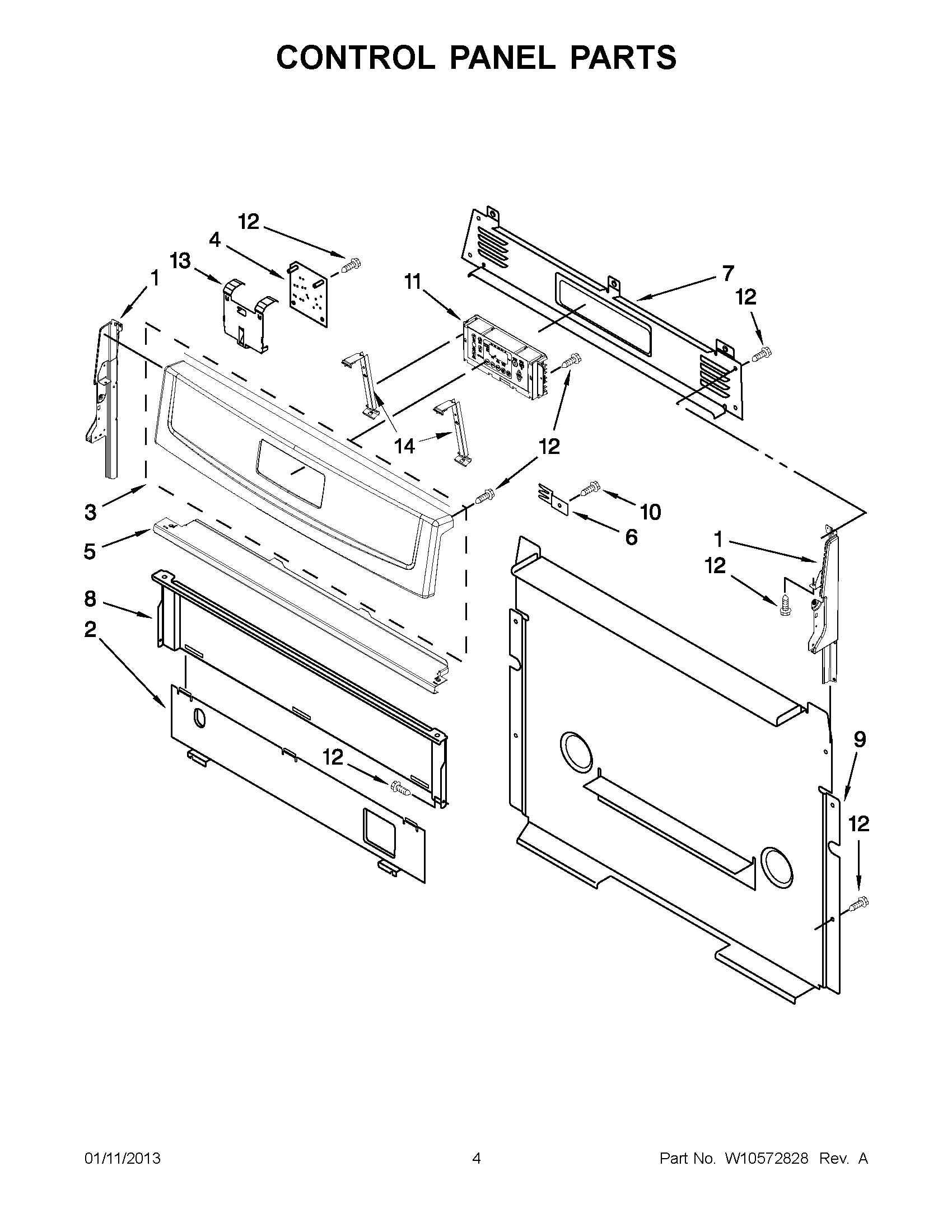 02 - CONTROL PANEL PARTS