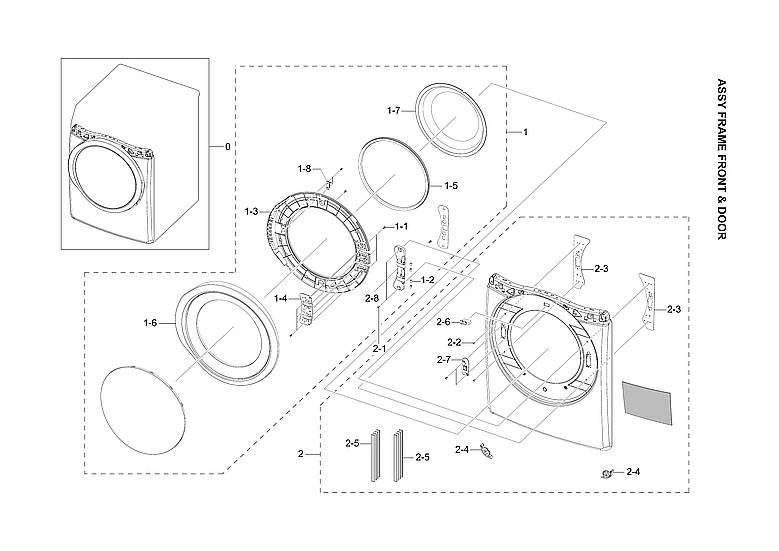 Front Frame & Door Assembly