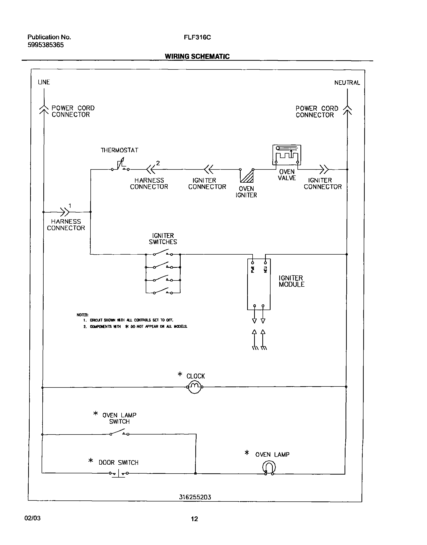 12 - WIRING SCHEMATIC