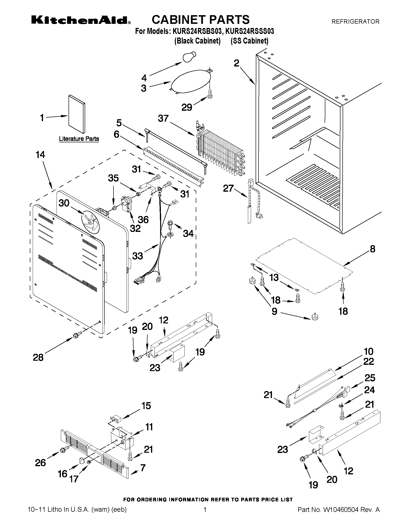 01 - CABINET PARTS