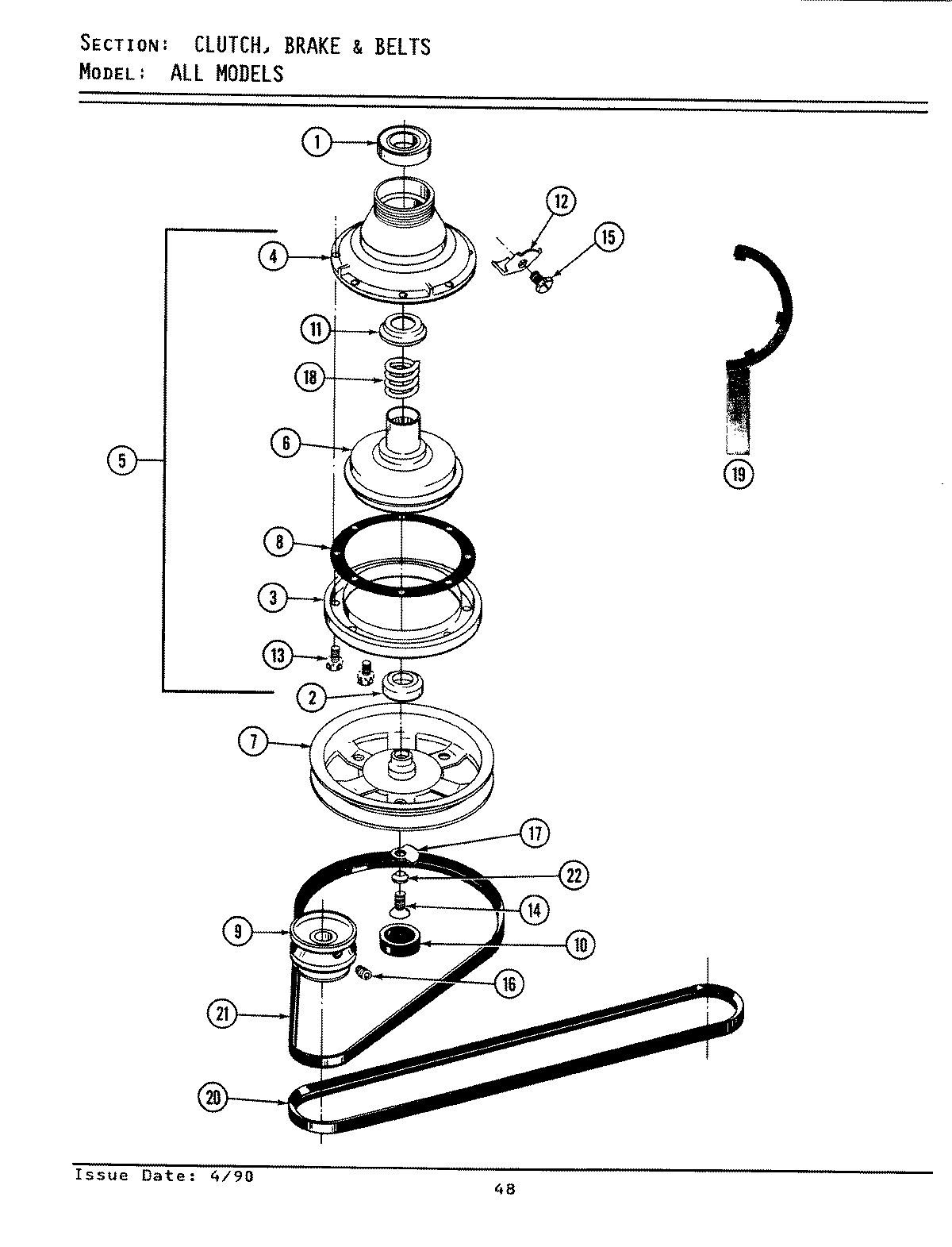 03 - CLUTCH, BRAKE & BELTS