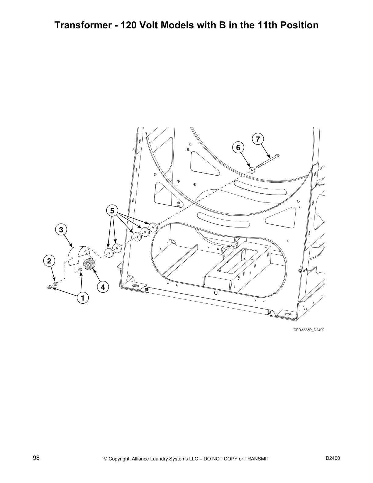 Transformer - 120 Volt Models with B in the 11th Position