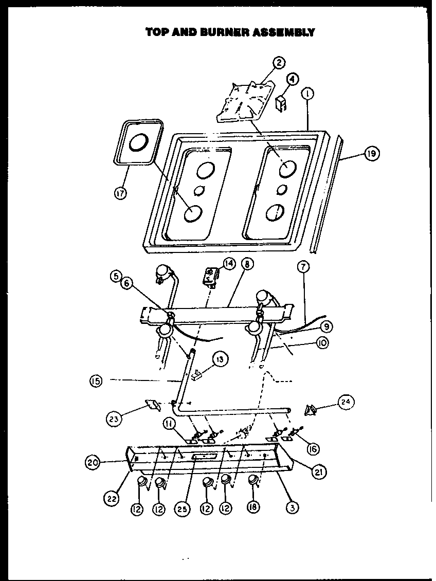 04 - TOP AND BURNER ASSY