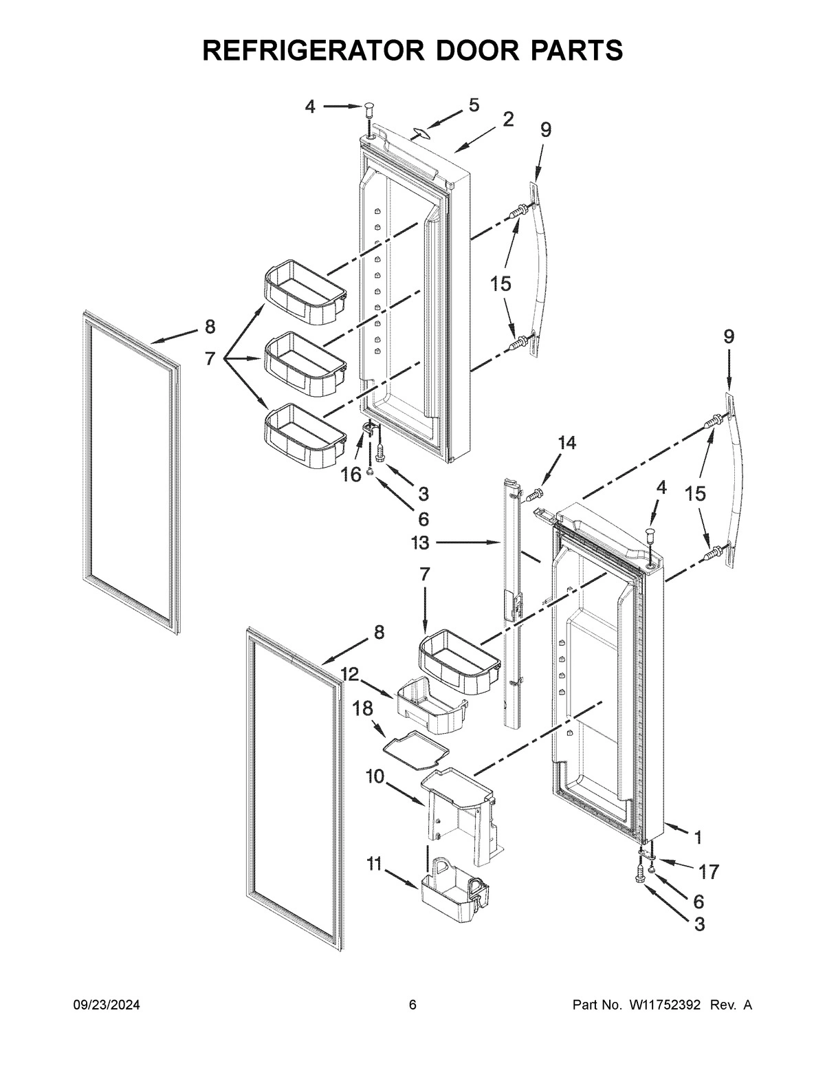 04 - REFRIGERATOR DOOR PARTS