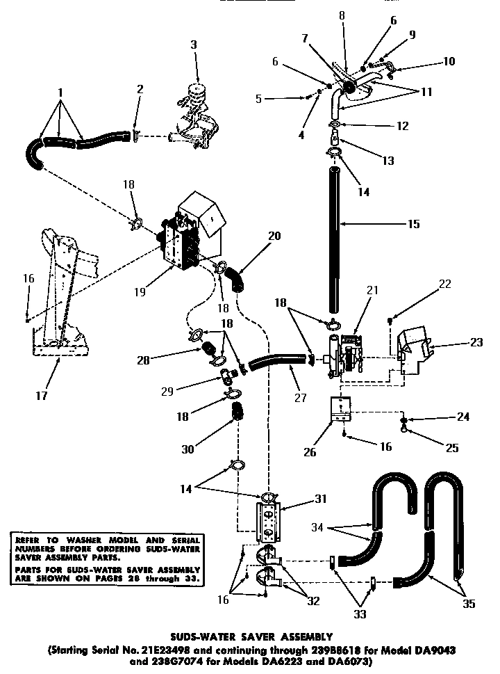 27 - SUDS-WATER SAVER ASSY