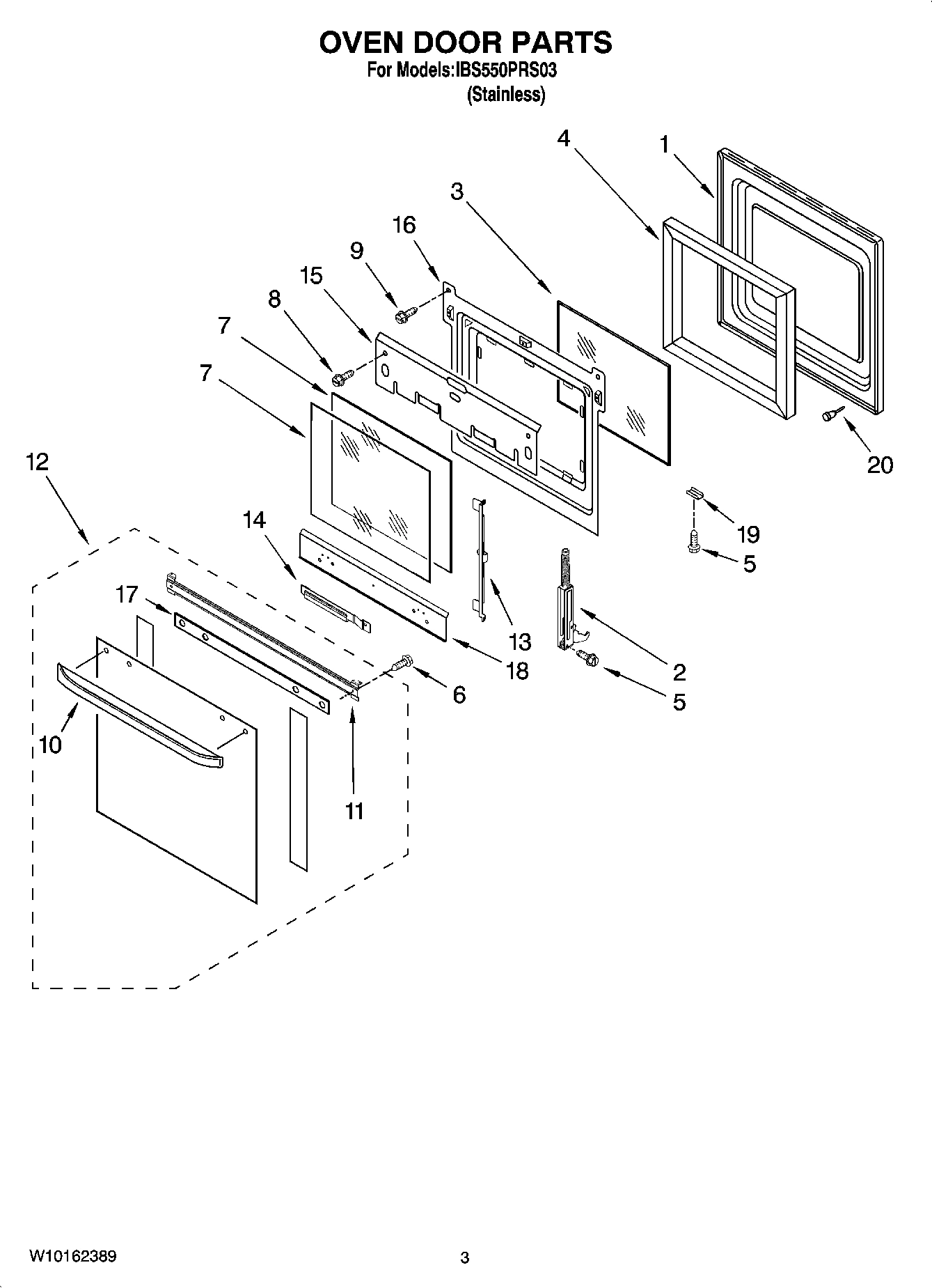 02 - OVEN DOOR PARTS