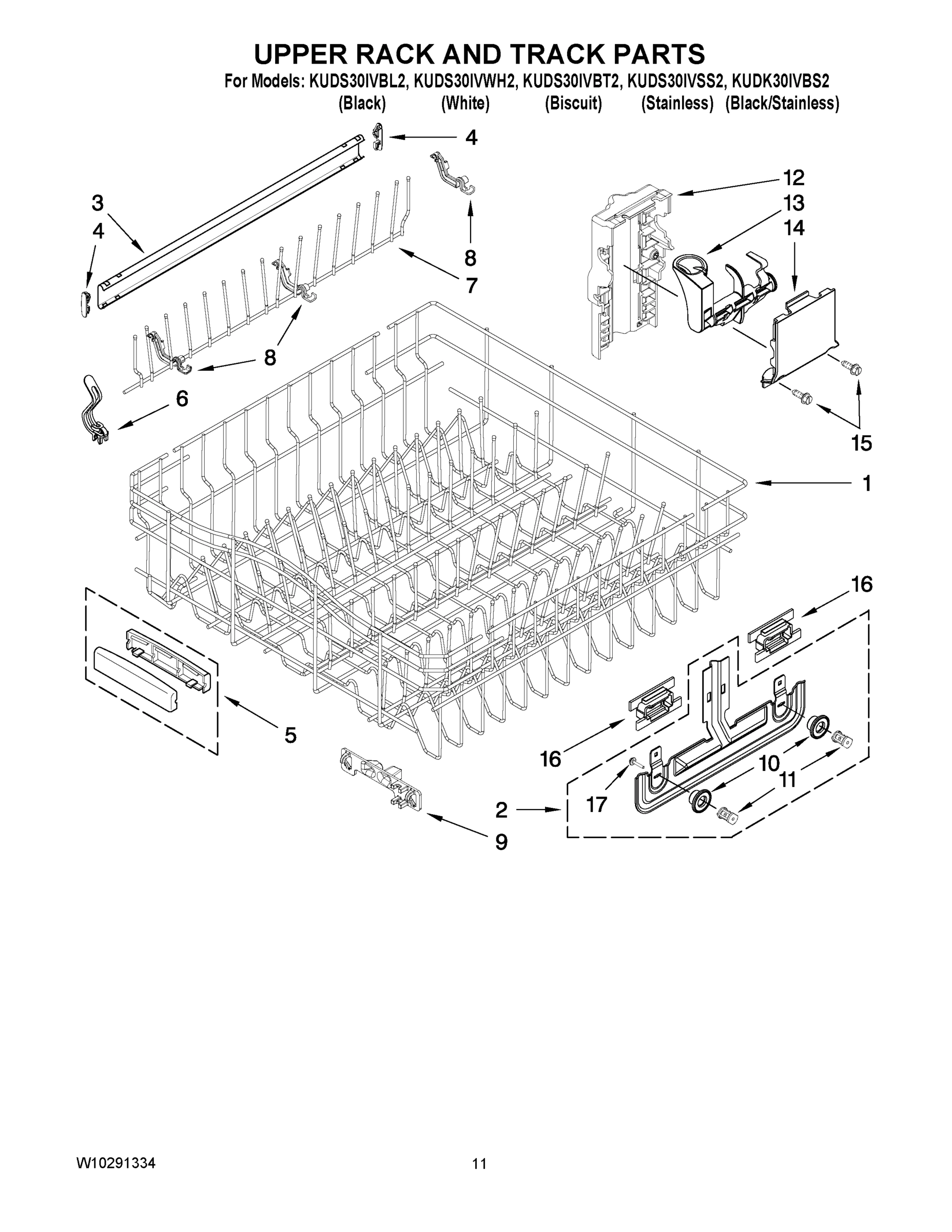 09 - UPPER RACK AND TRACK PARTS