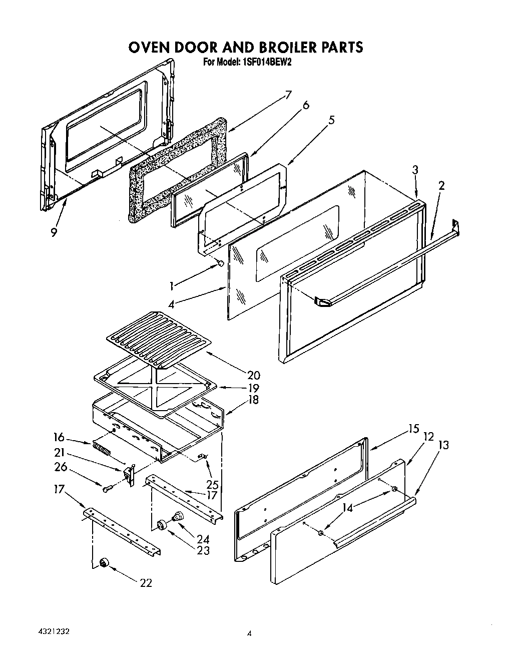 04 - OVEN DOOR AND BROILER