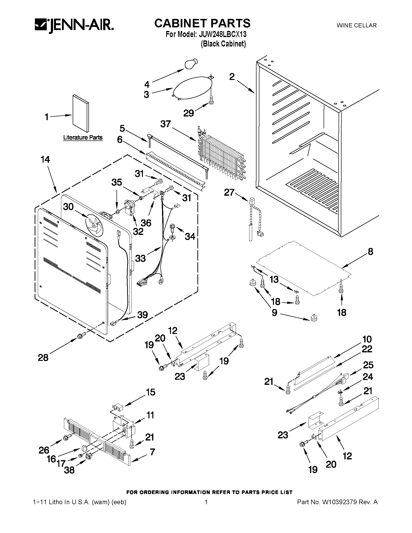 01 - CABINET PARTS