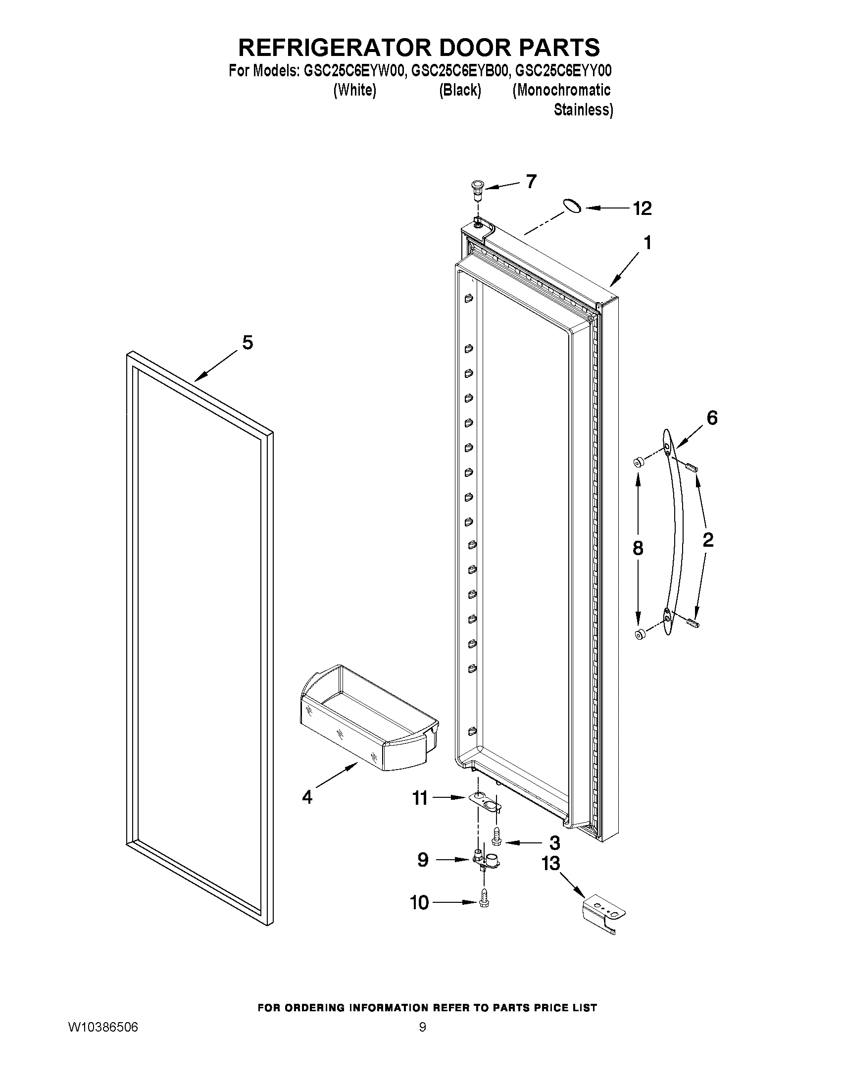 06 - REFRIGERATOR DOOR PARTS
