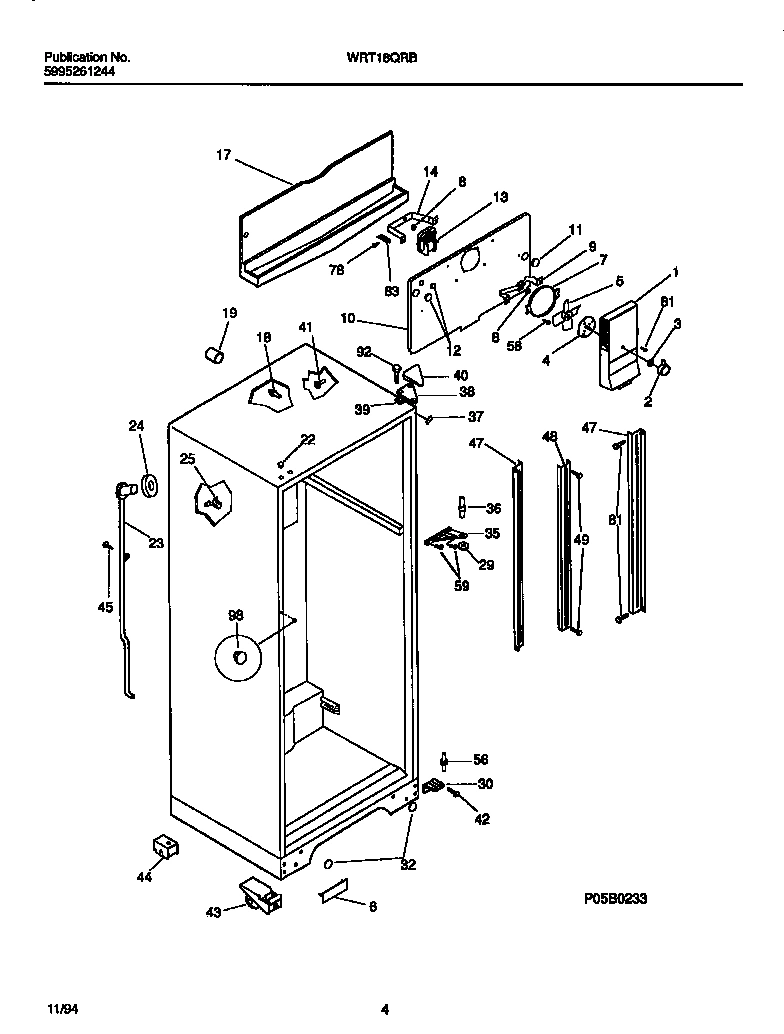 03 - CABINET W/ FAN ASSEMBLY