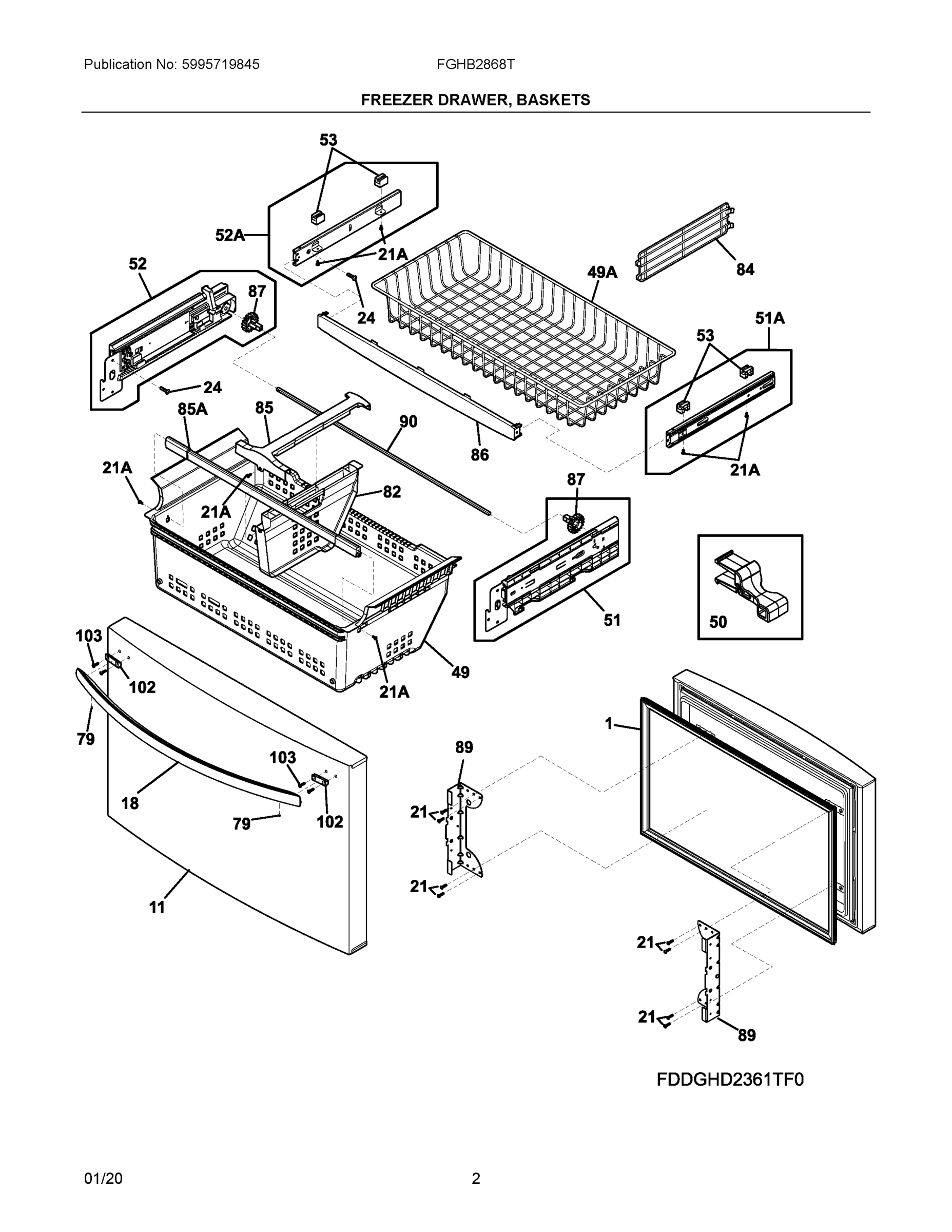 02 - FREEZER DRAWER, BASKETS
