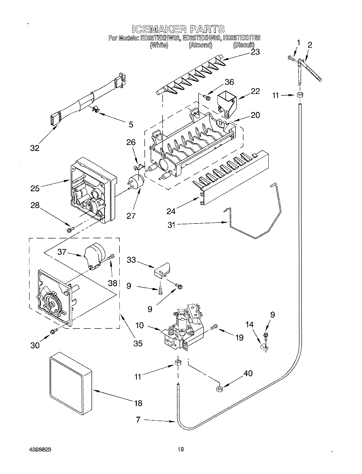 12 - ICE MAKER, OPTIONAL