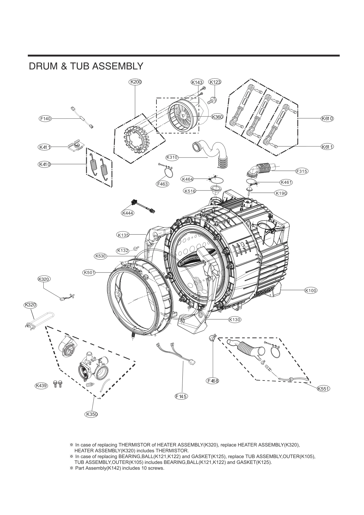 DRUM & TUB ASSEMBLY