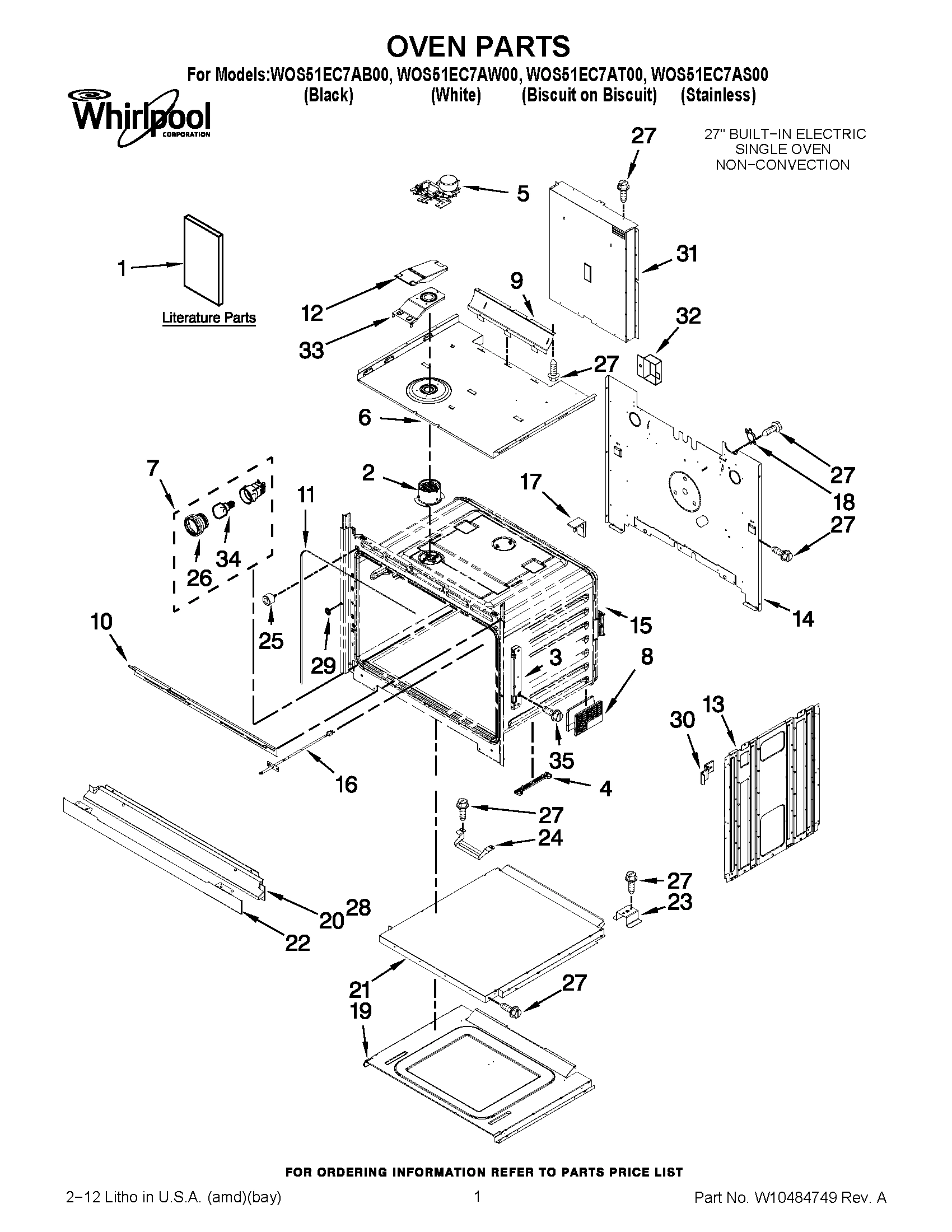 01 - OVEN PARTS