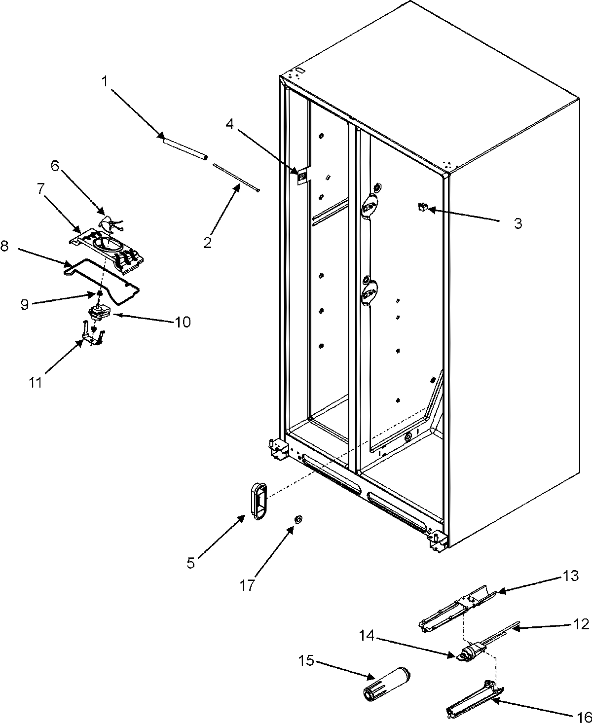 05 - EVAP FAN ASSY./WATER FILTER