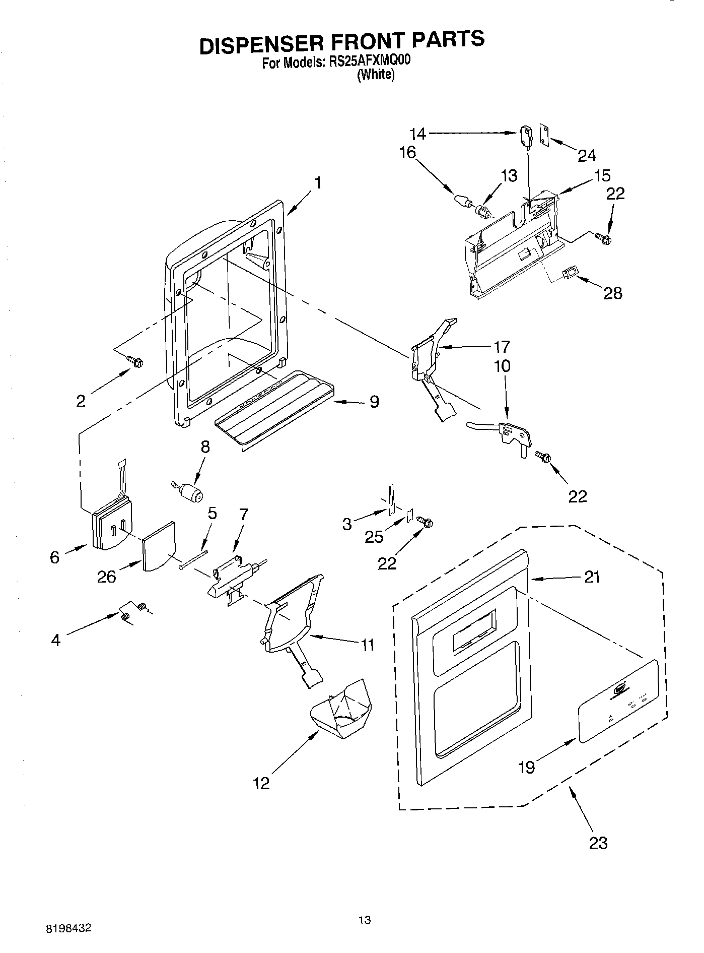 08 - DISPENSER FRONT PARTS