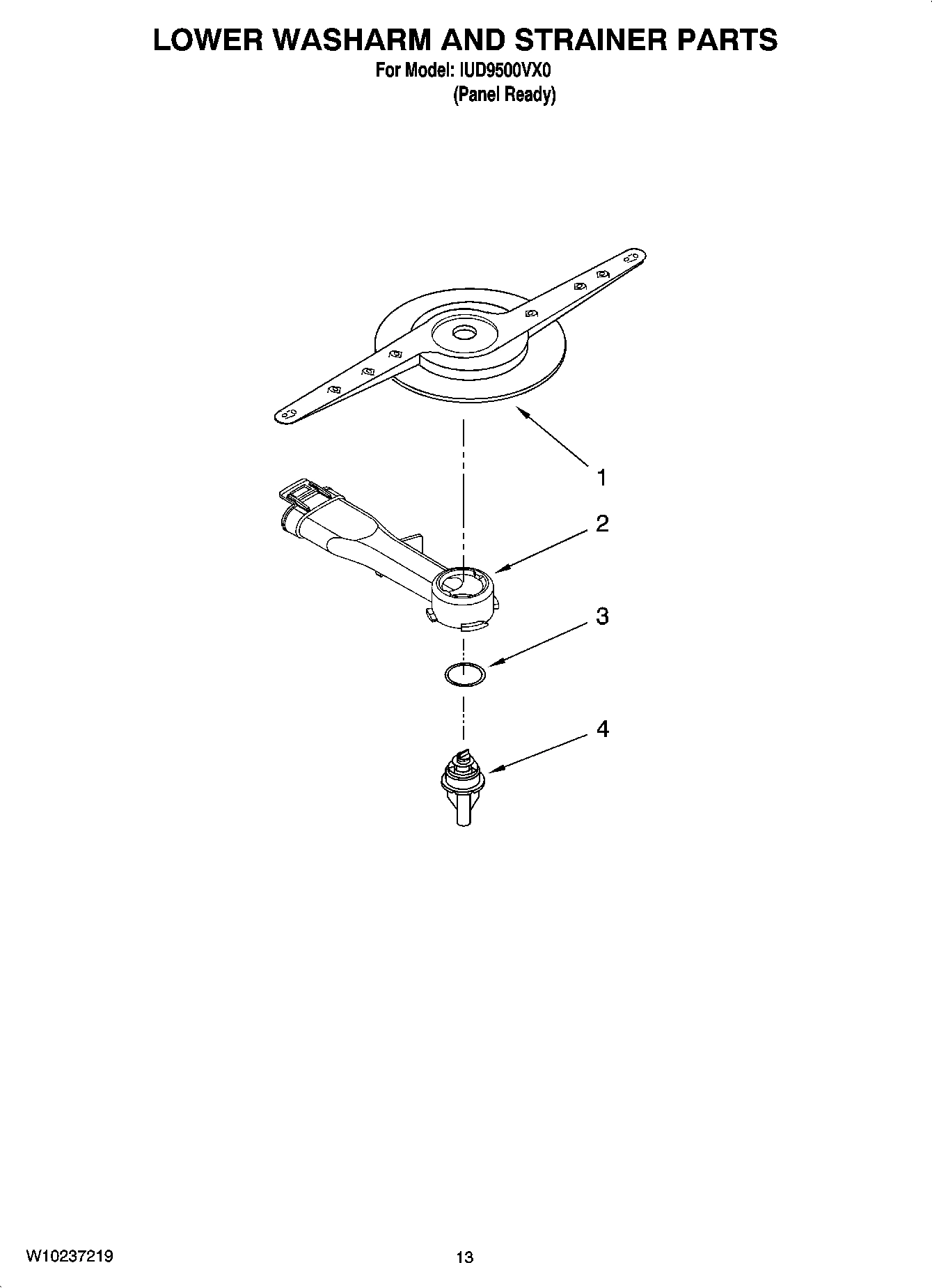 11 - LOWER WASHARM AND STRAINER PARTS, OPTIONAL PARTS (NOT INCLUDED)