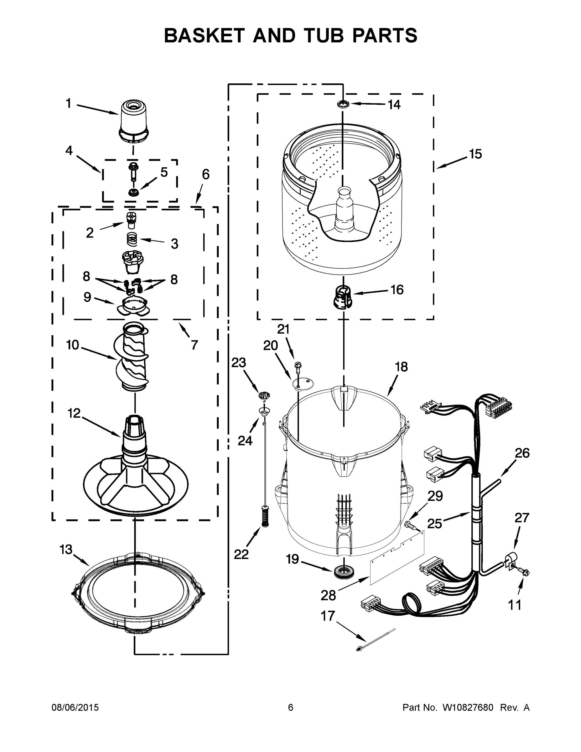 04 - BASKET AND TUB PARTS