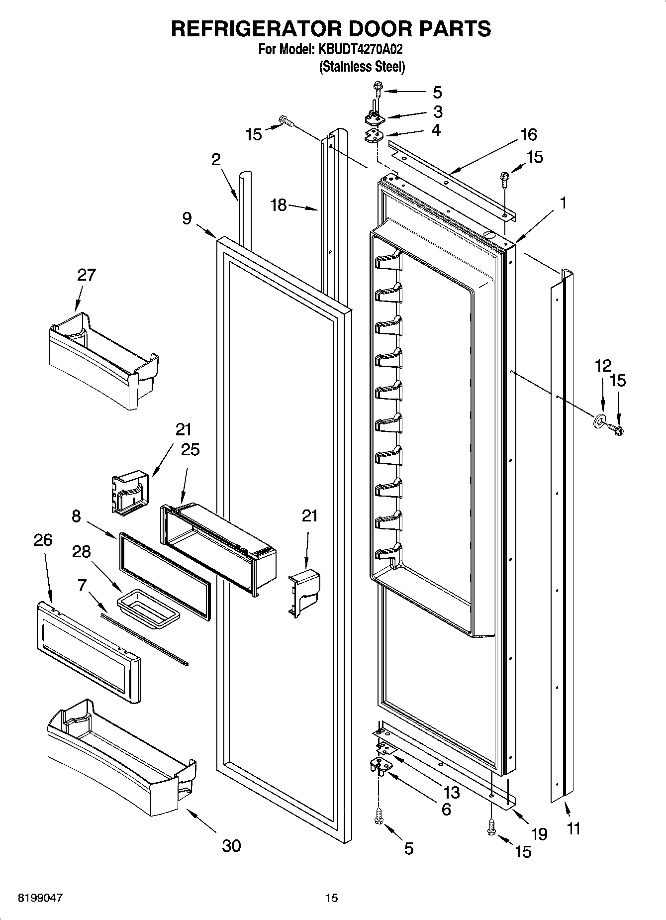 10 - REFRIGERATOR DOOR PARTS