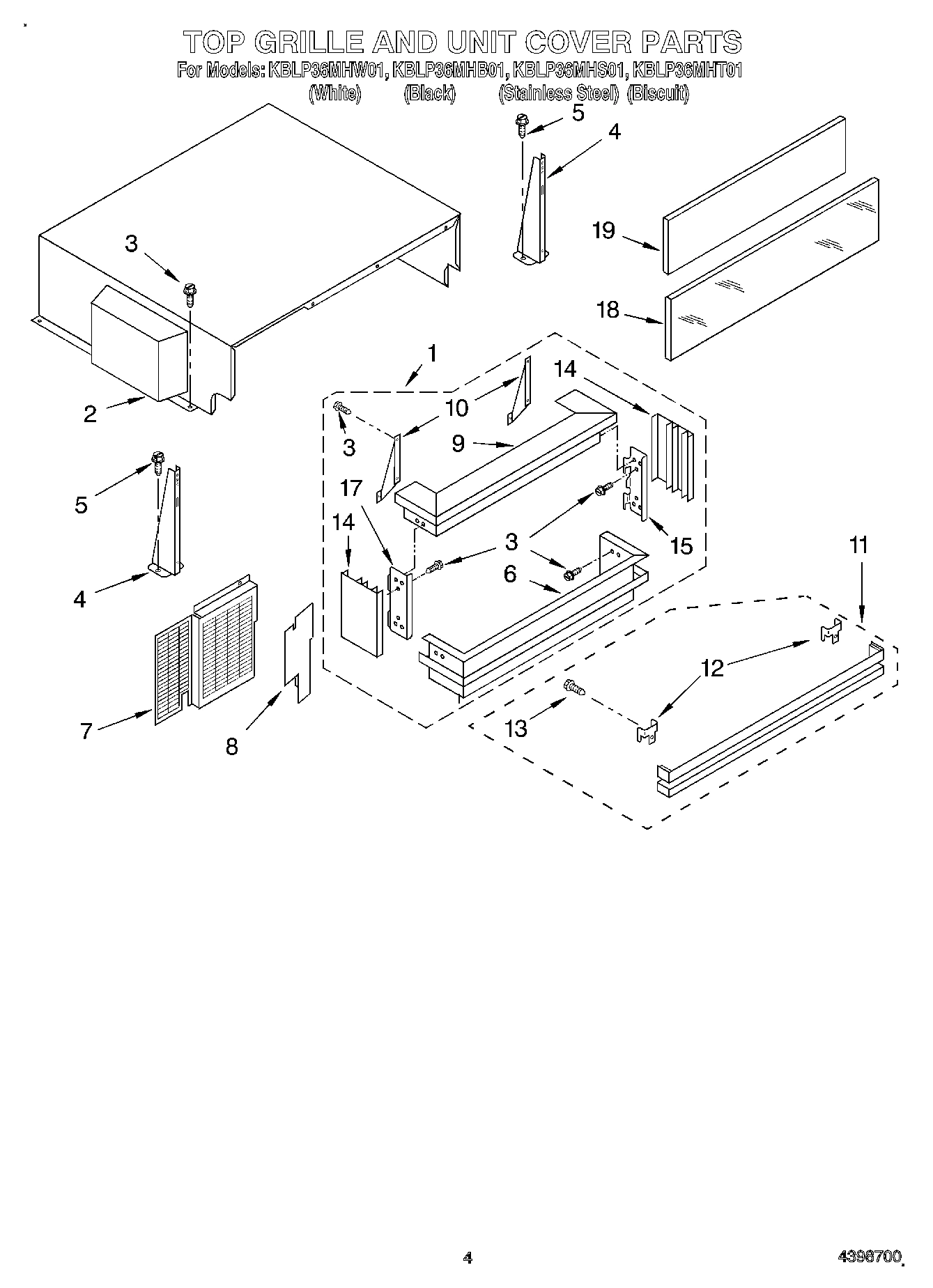 03 - TOP GRILLE AND UNIT COVER