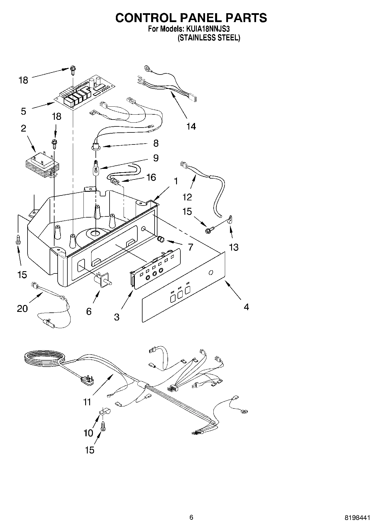 04 - CONTROL PANEL PARTS