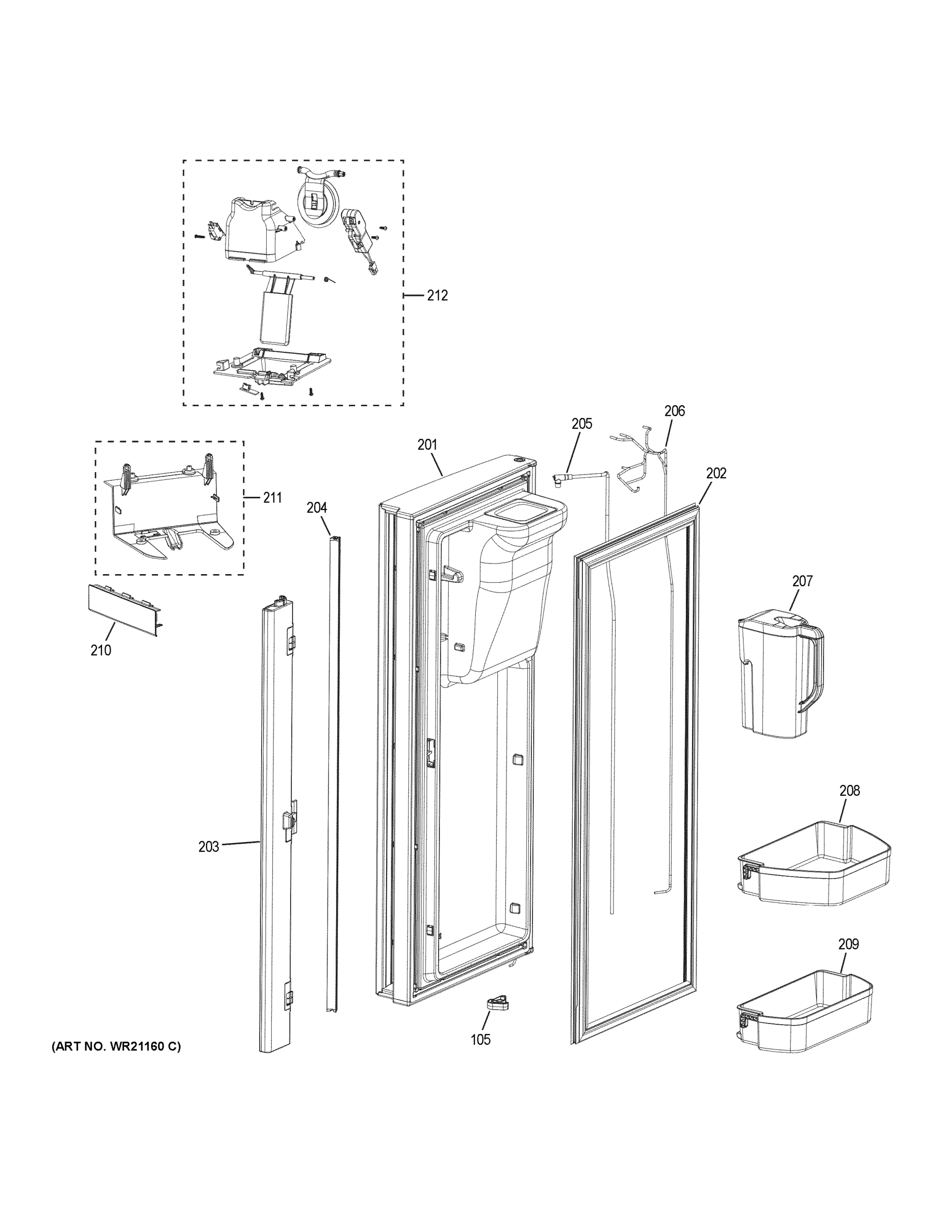FRESH FOOD DOOR - LH