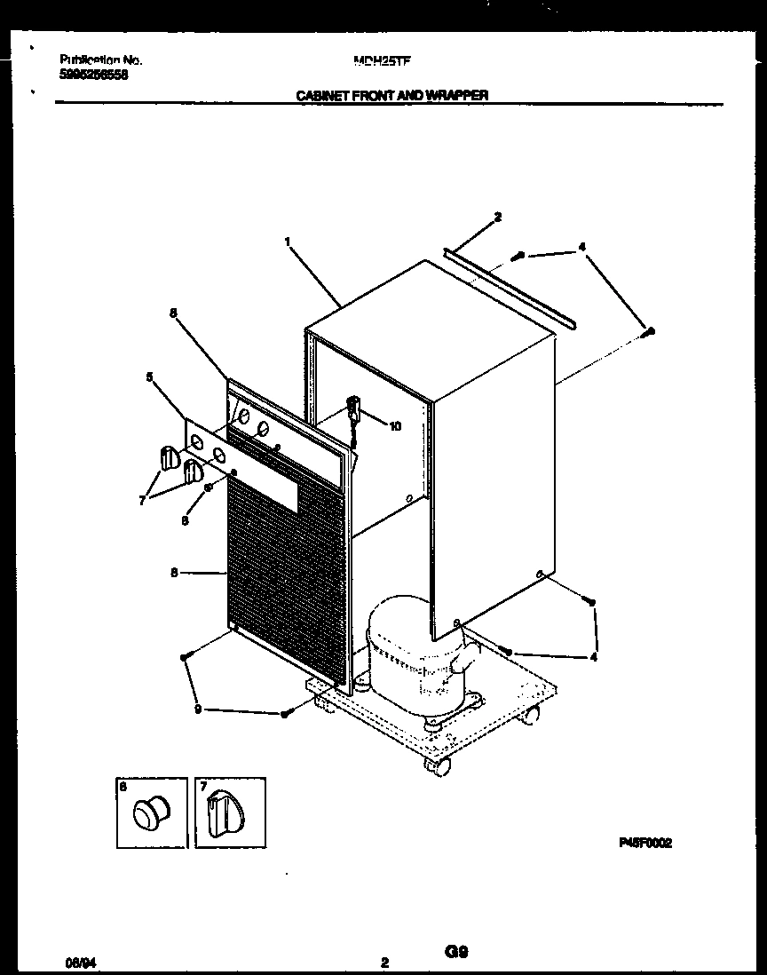 02 - CABINET FRONT AND WRAPPER PARTS