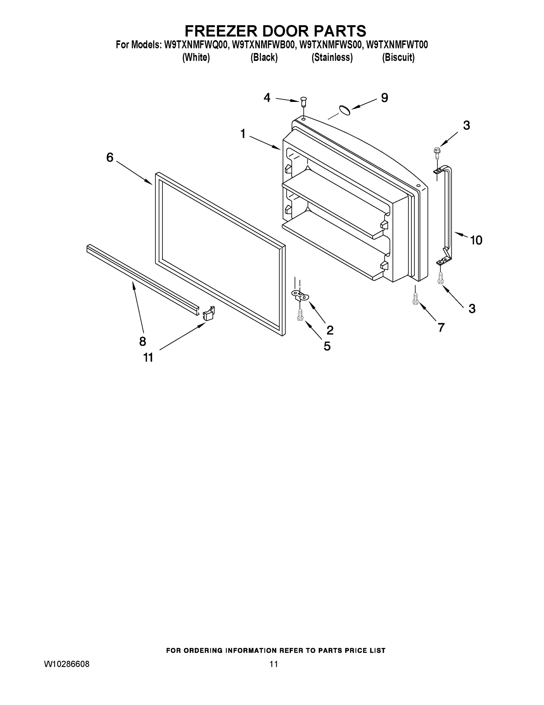 06 - FREEZER DOOR PARTS