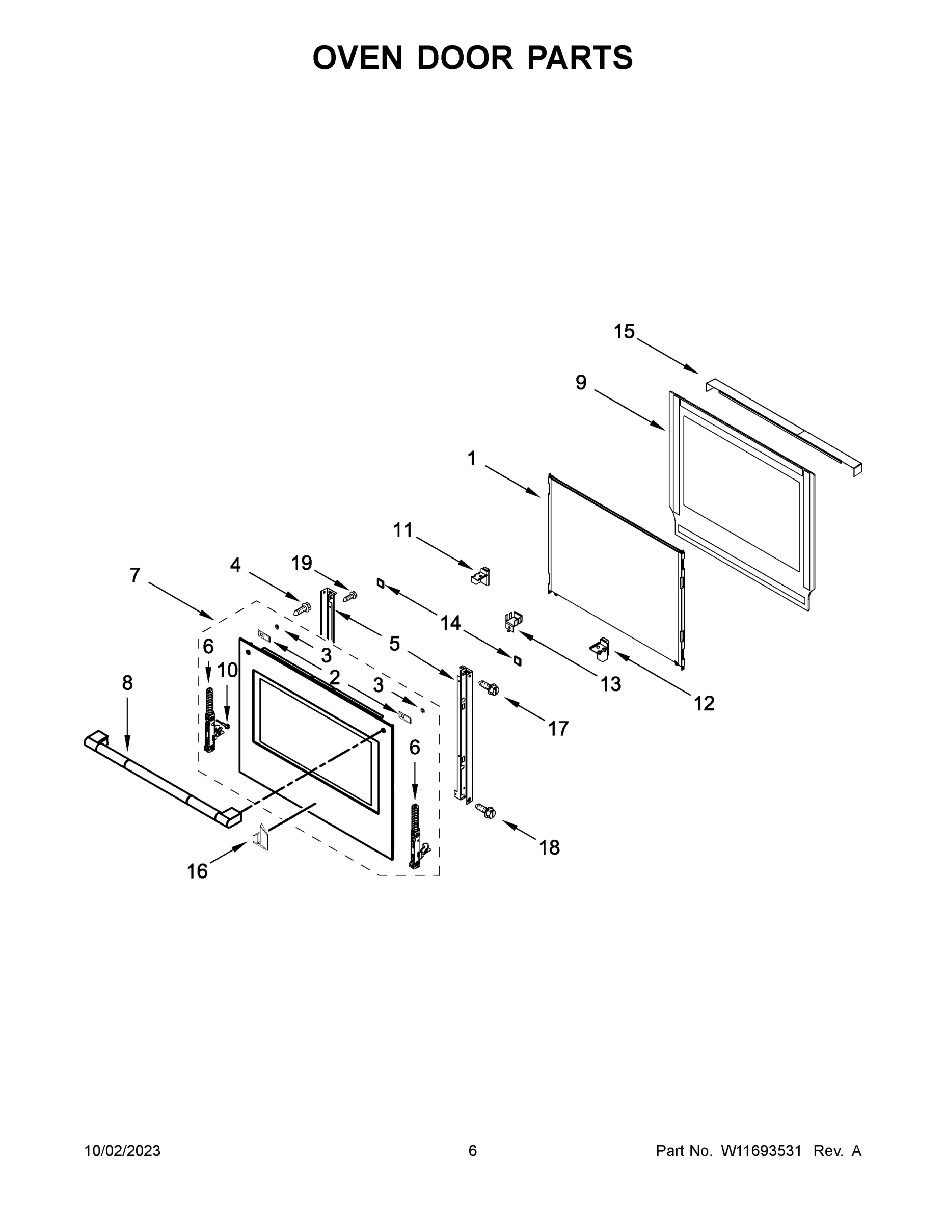 04 - OVEN DOOR PARTS