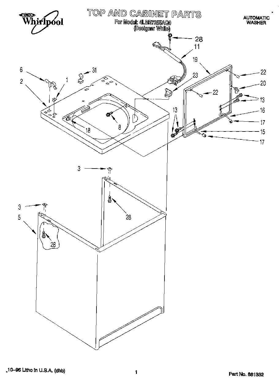01 - TOP AND CABINET