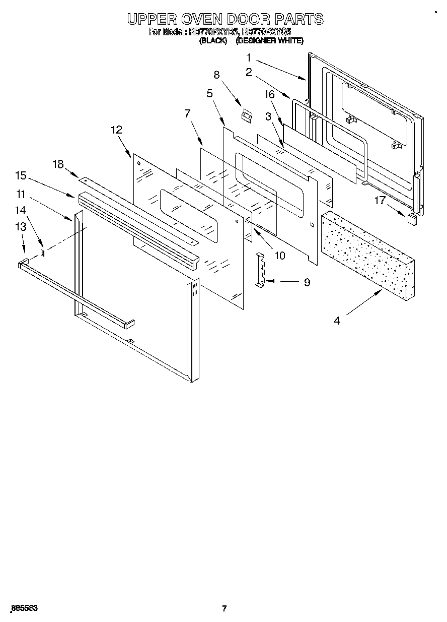 04 - UPPER OVEN DOOR