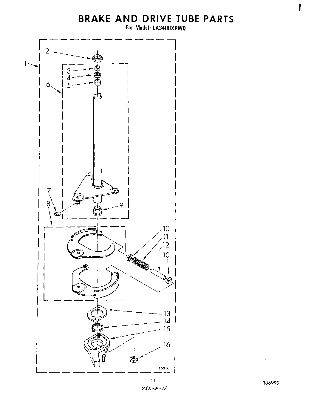 09 - BRAKE AND DRIVE TUBE