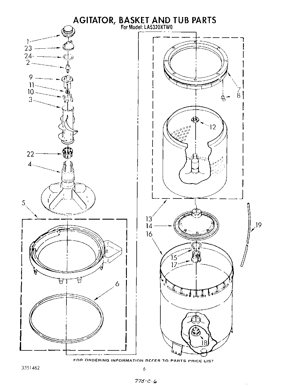 04 - AGITATOR, BASKET AND TUB