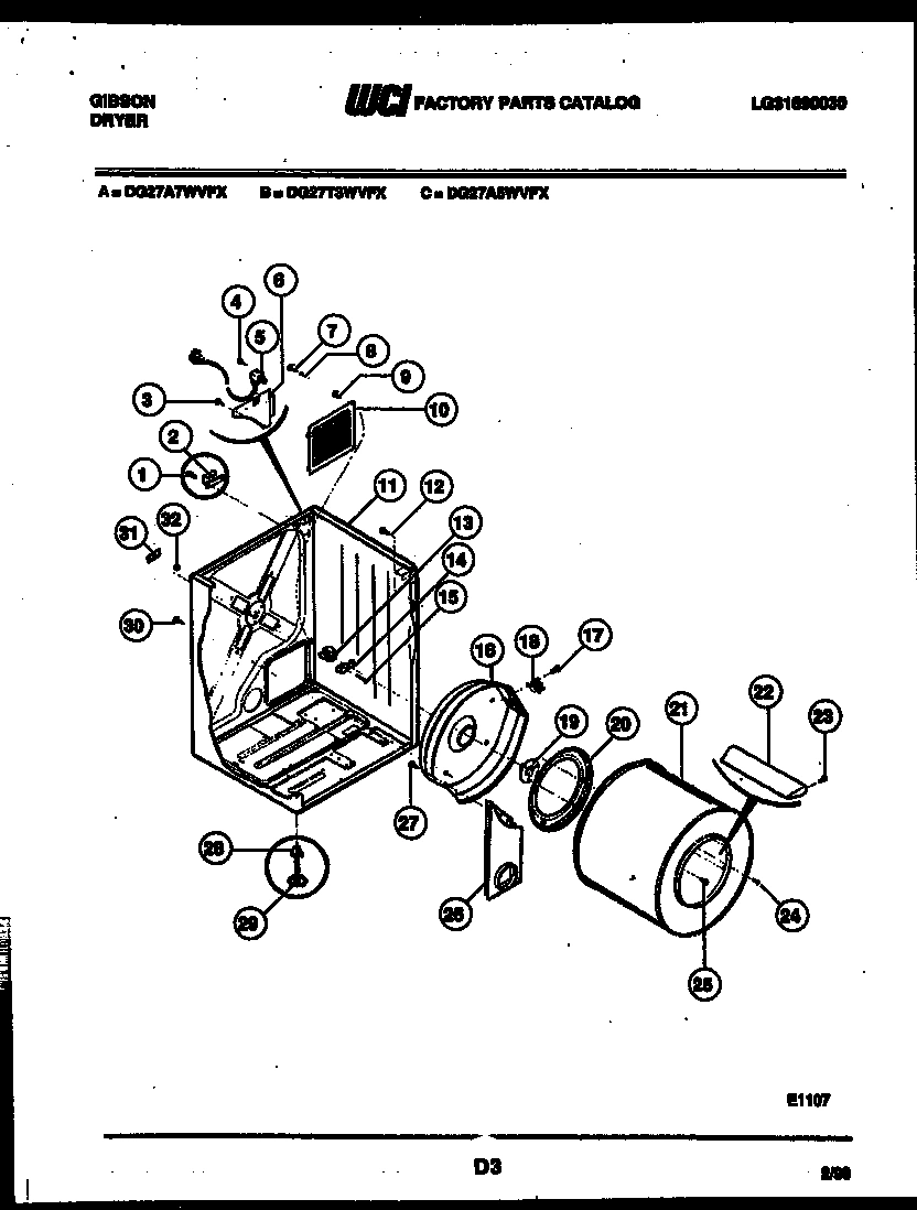 02 - CABINET AND COMPONENT PARTS