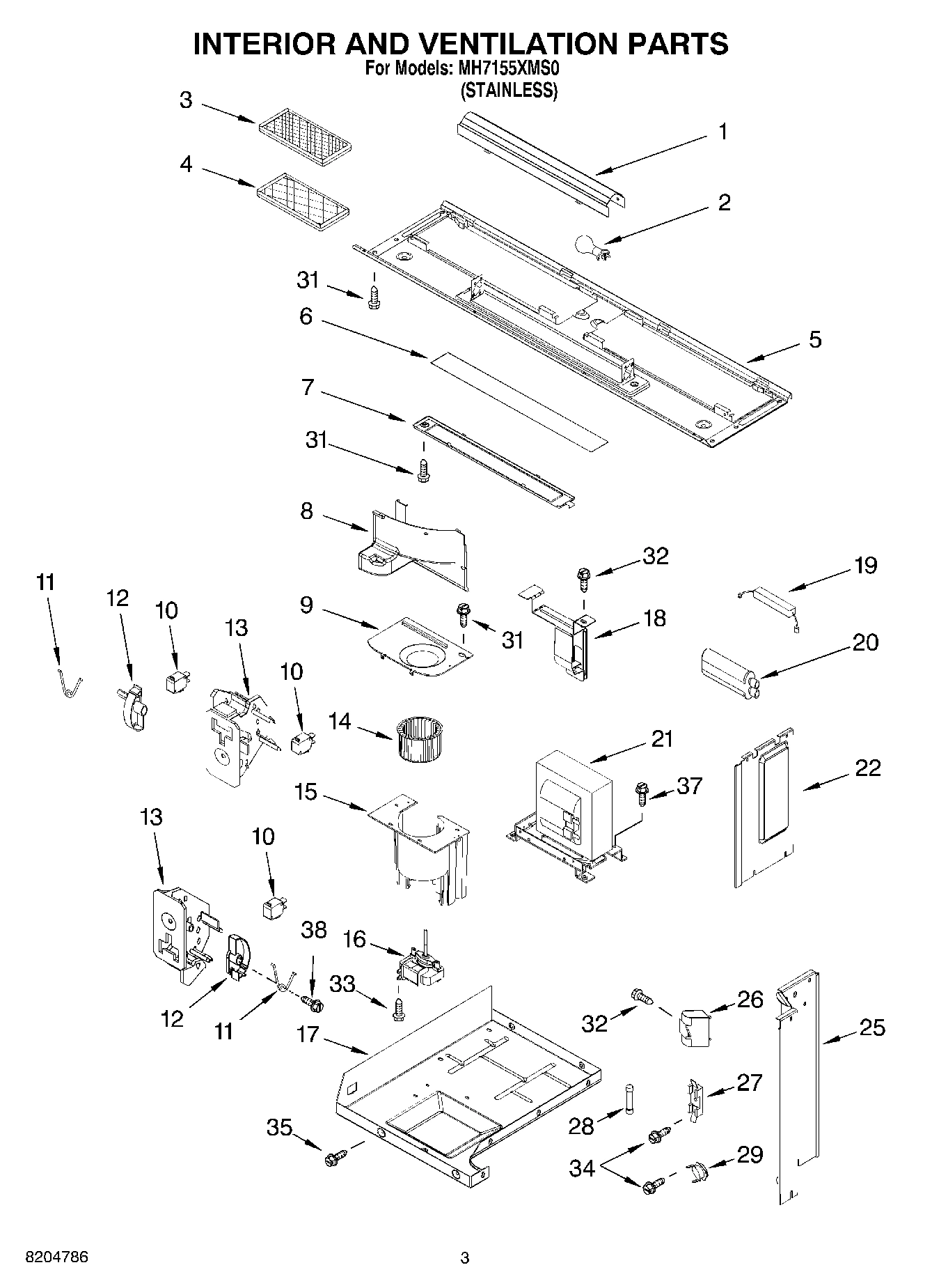 03 - INTERIOR AND VENTILATION PARTS