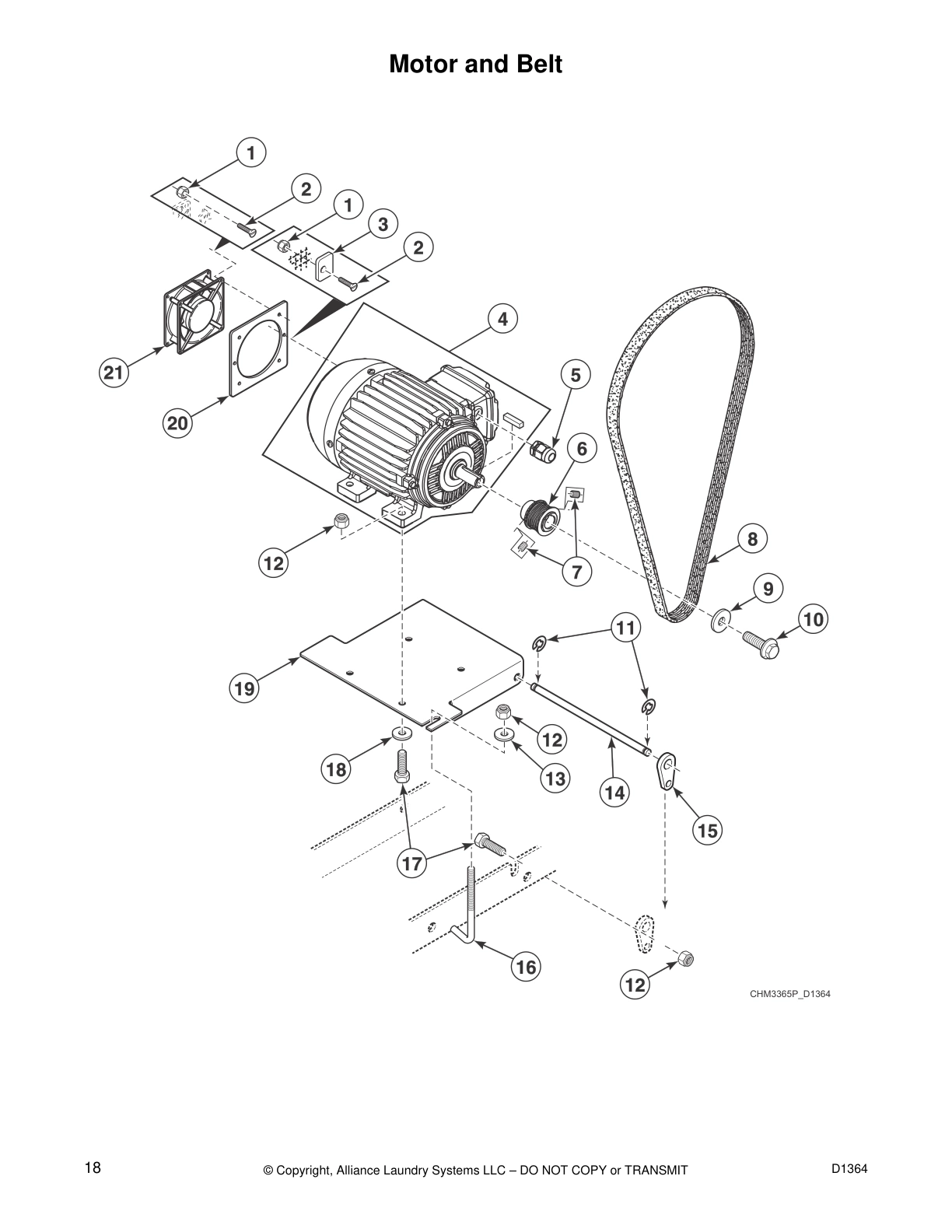 Motor and Belt