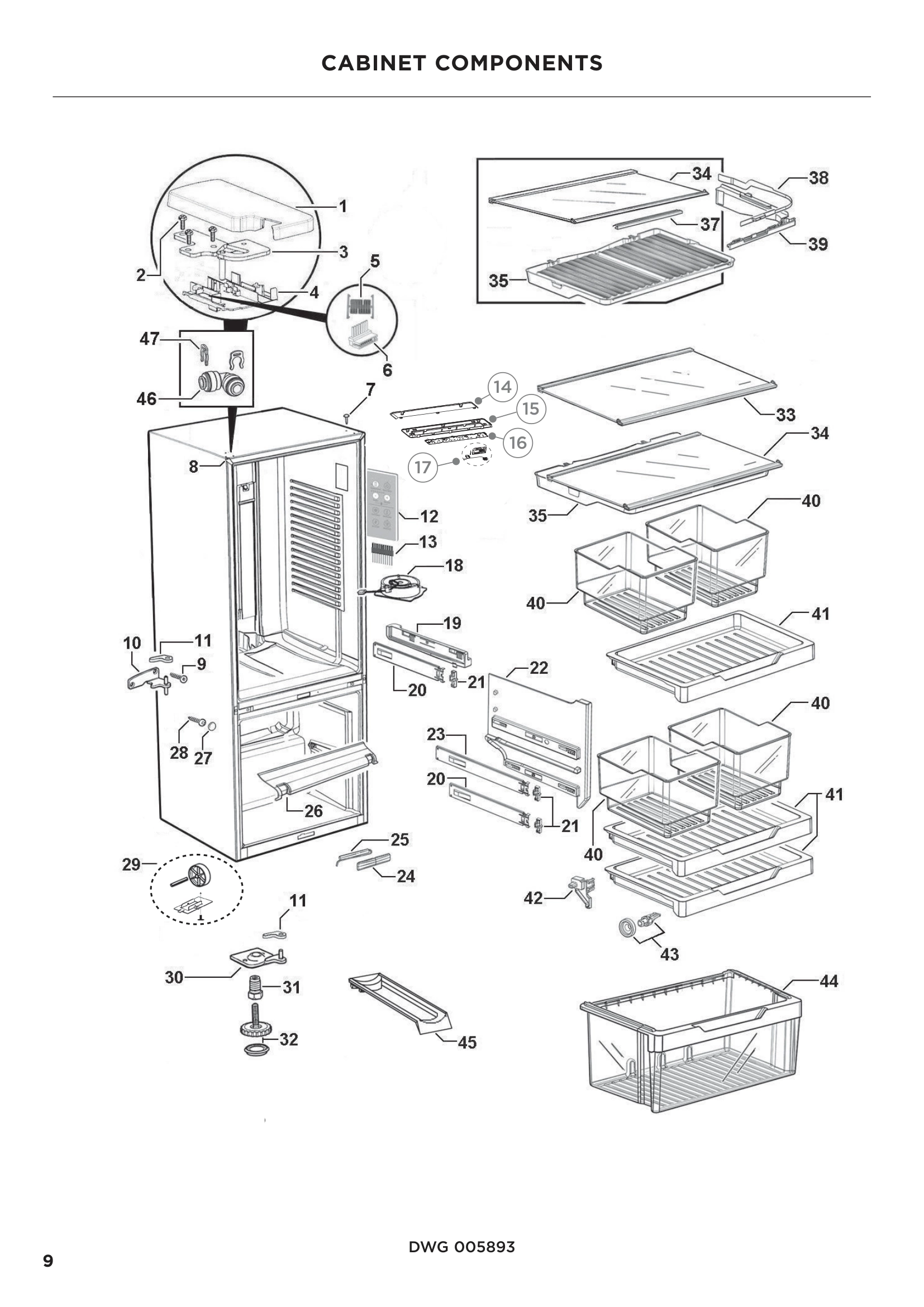 CABINET COMPONENTS