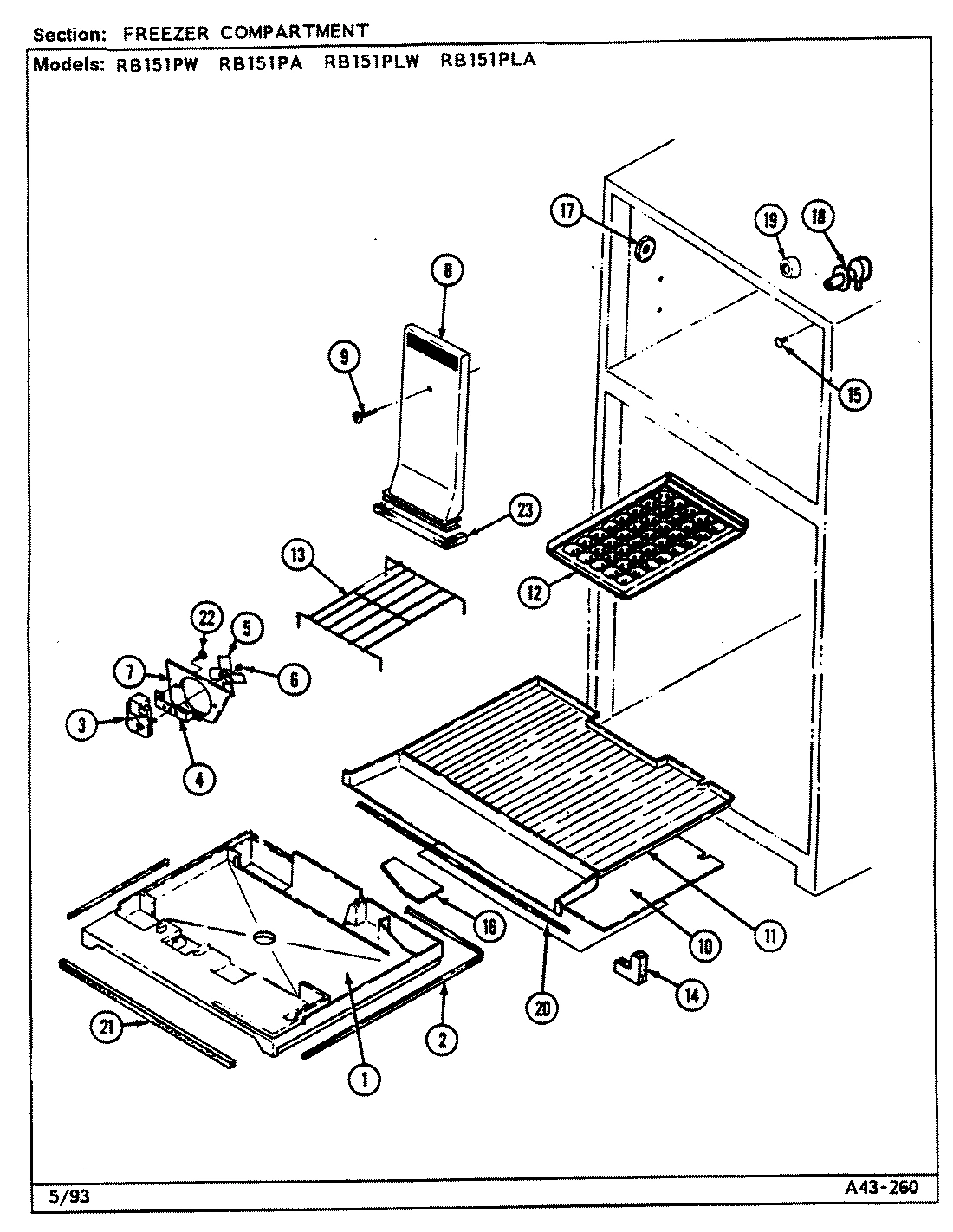 01 - FREEZER COMPARTMENT