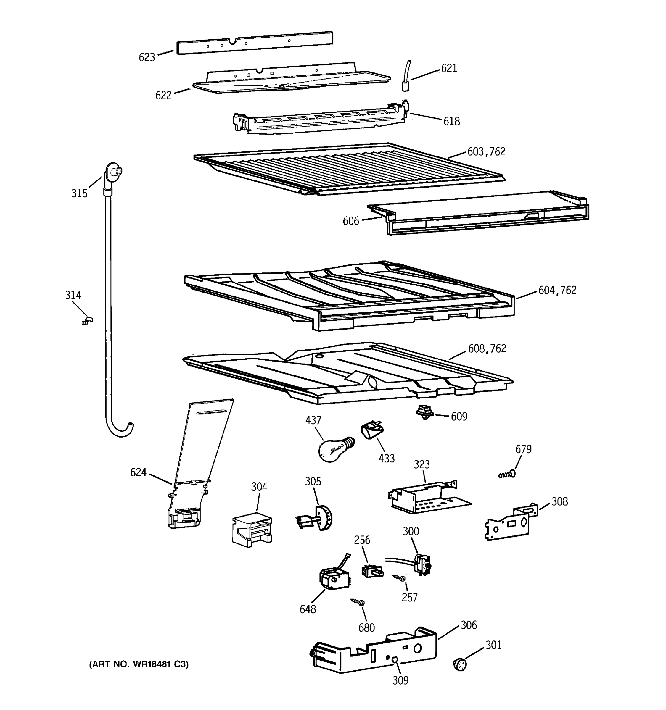 COMPARTMENT SEPARATOR PARTS