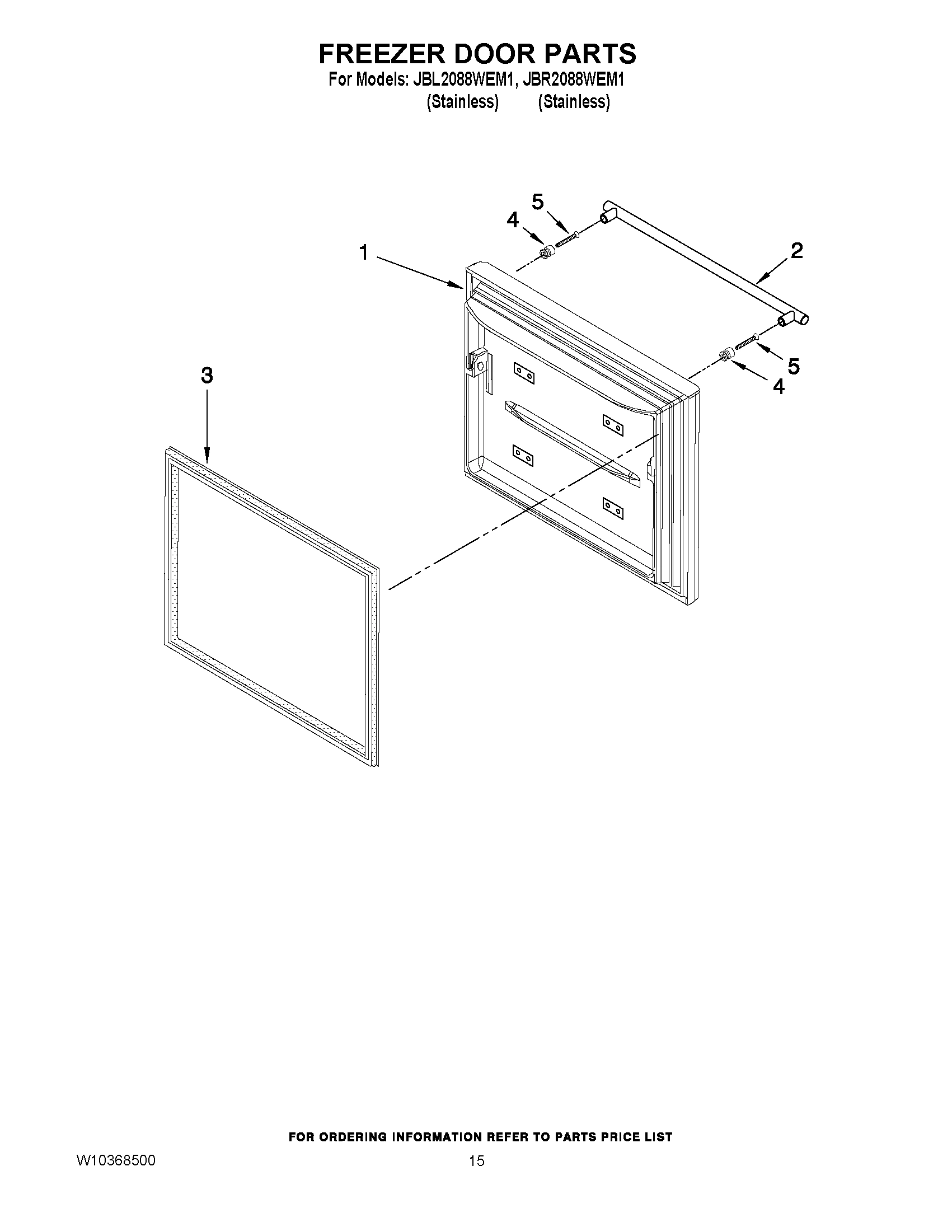 08 - FREEZER DOOR PARTS