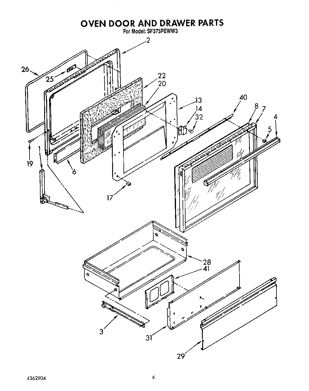 05 - OVEN DOOR AND DRAWER