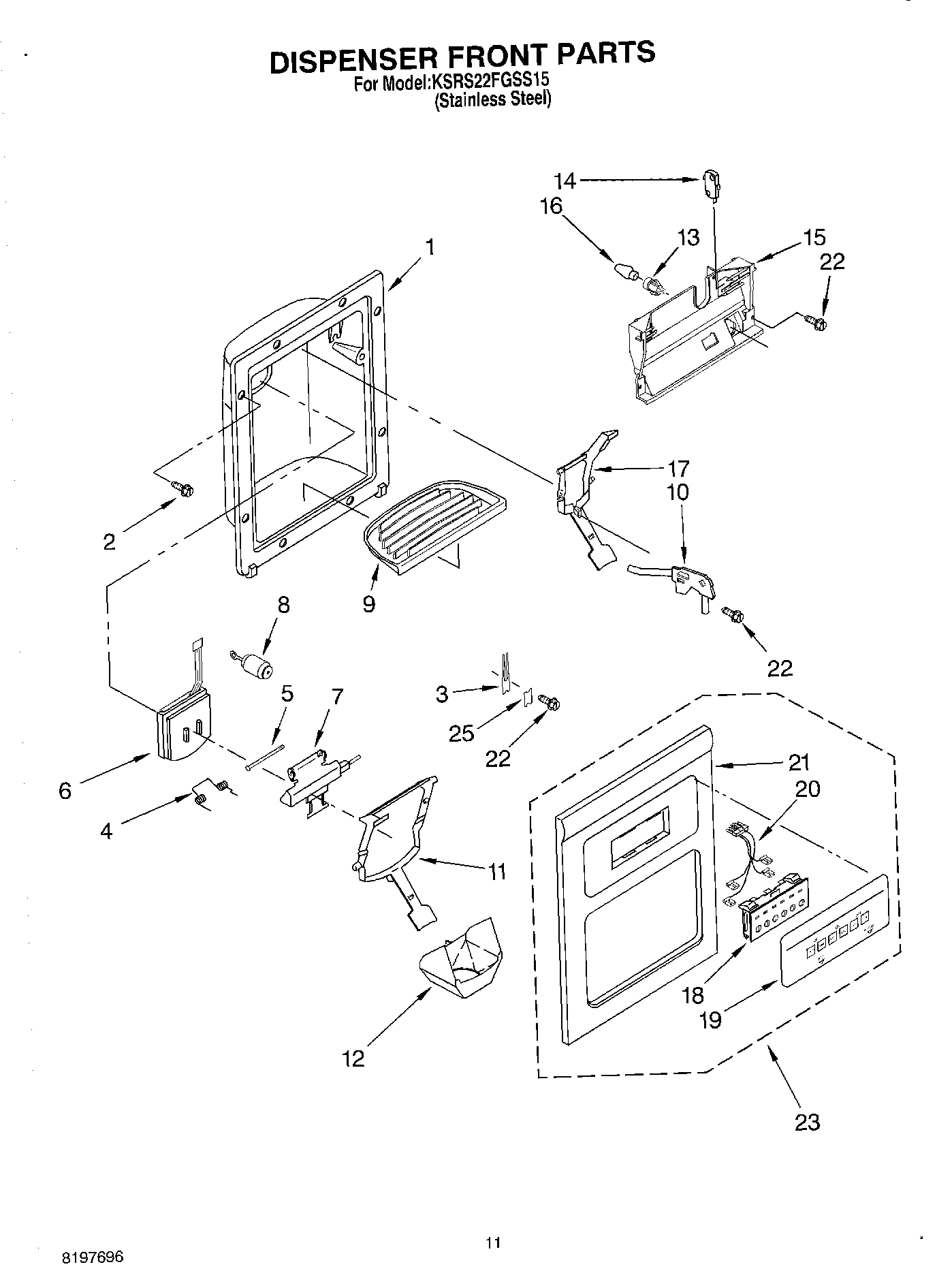 07 - DISPENSER FRONT