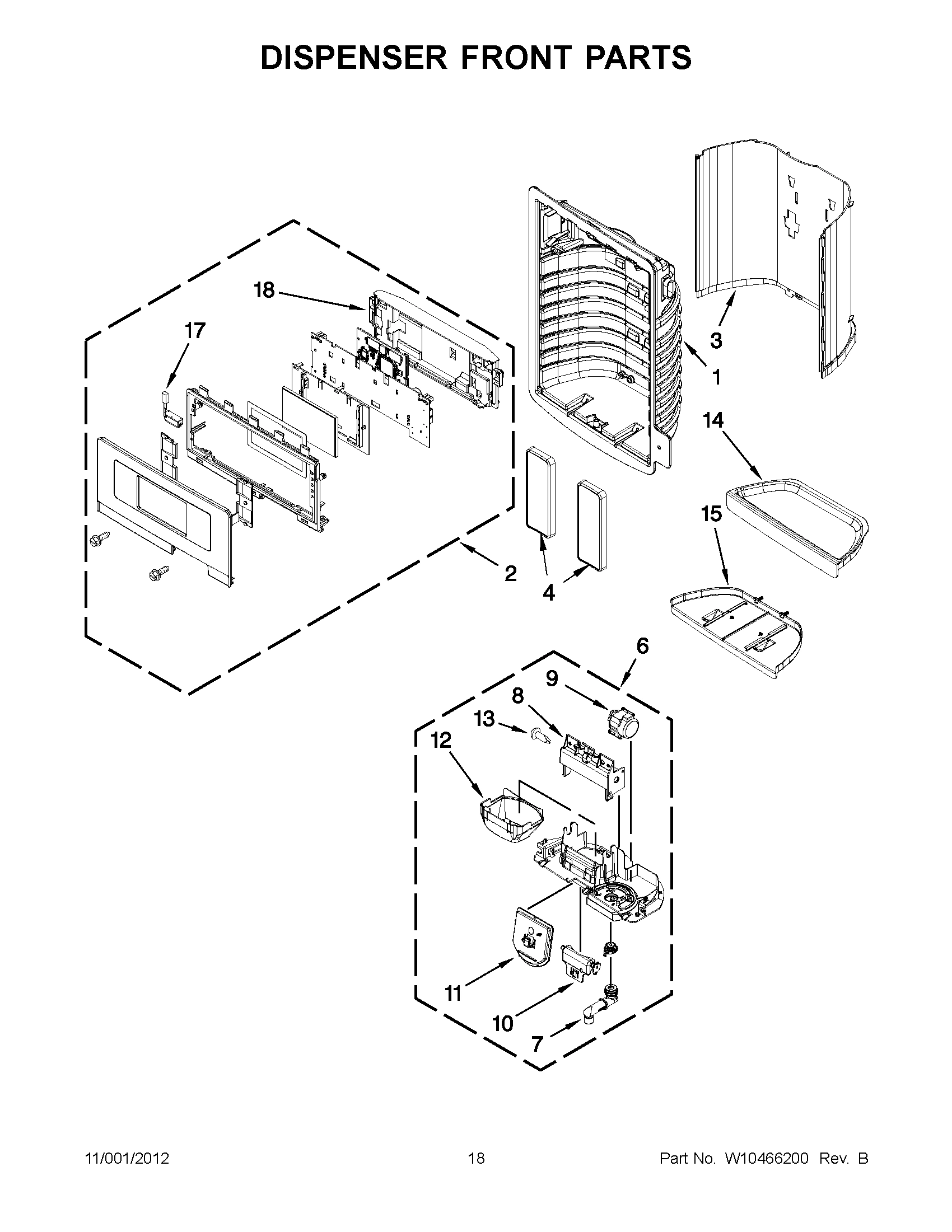 09 - DISPENSER FRONT PARTS