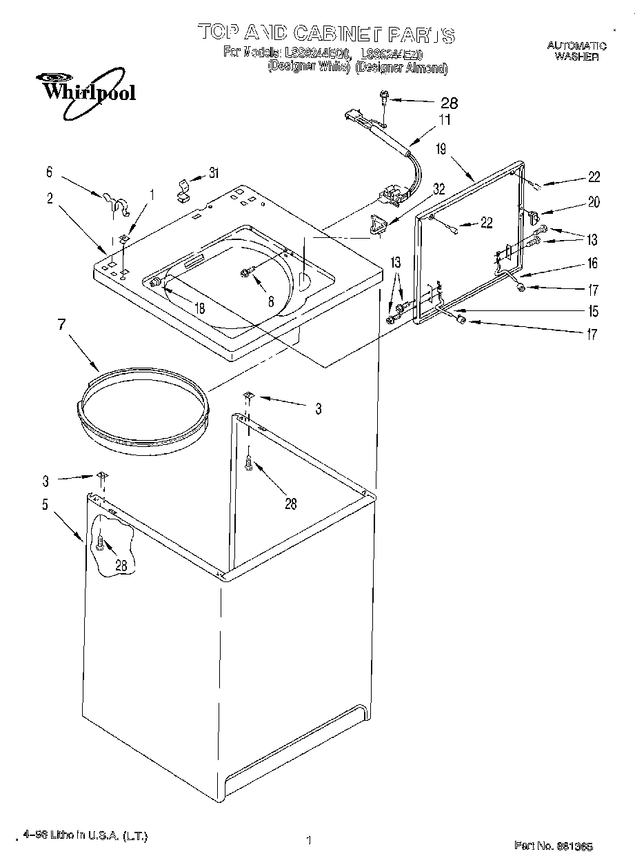 01 - TOP AND CABINET