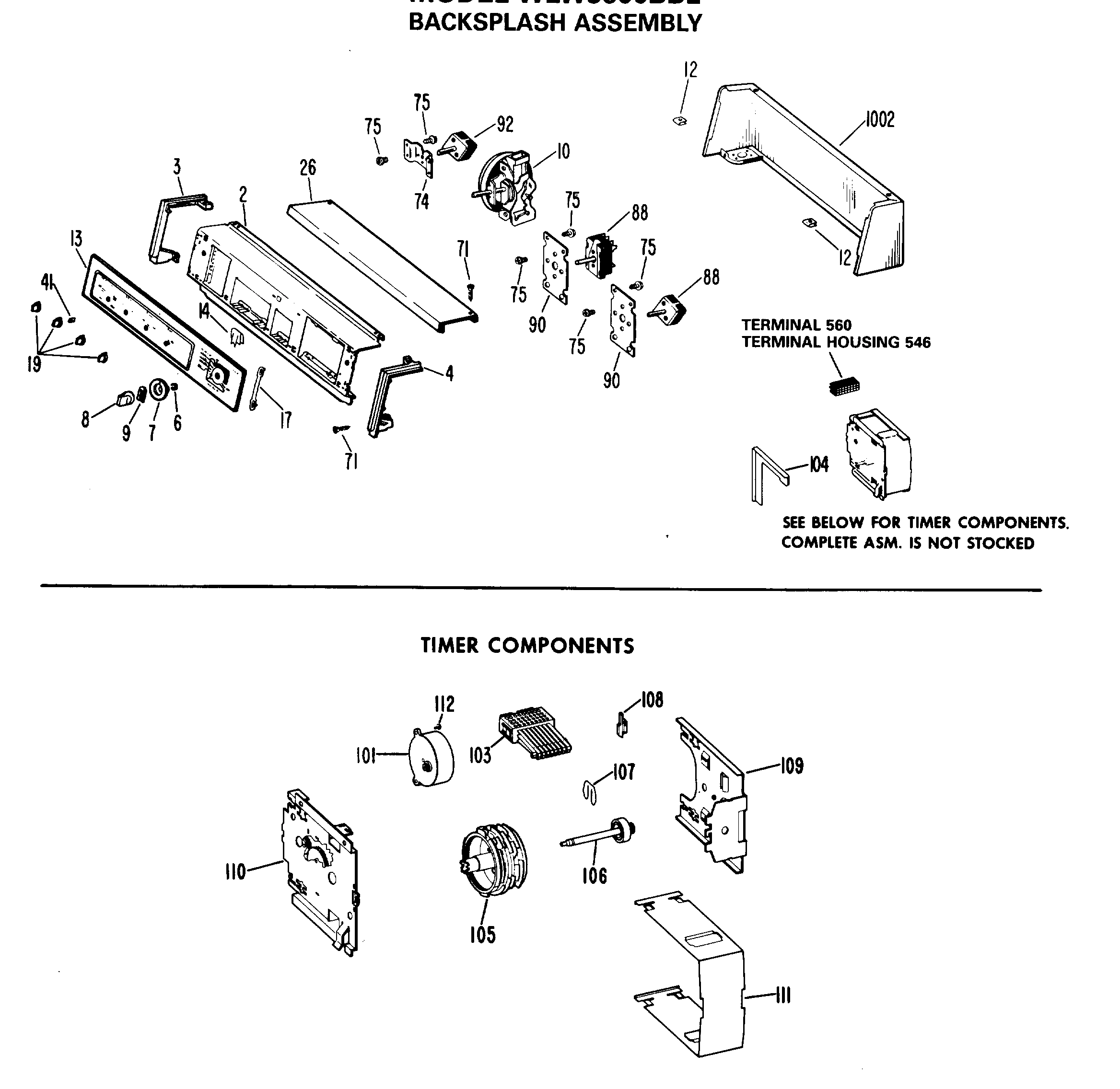 BACKSPLASH ASSEMBLY